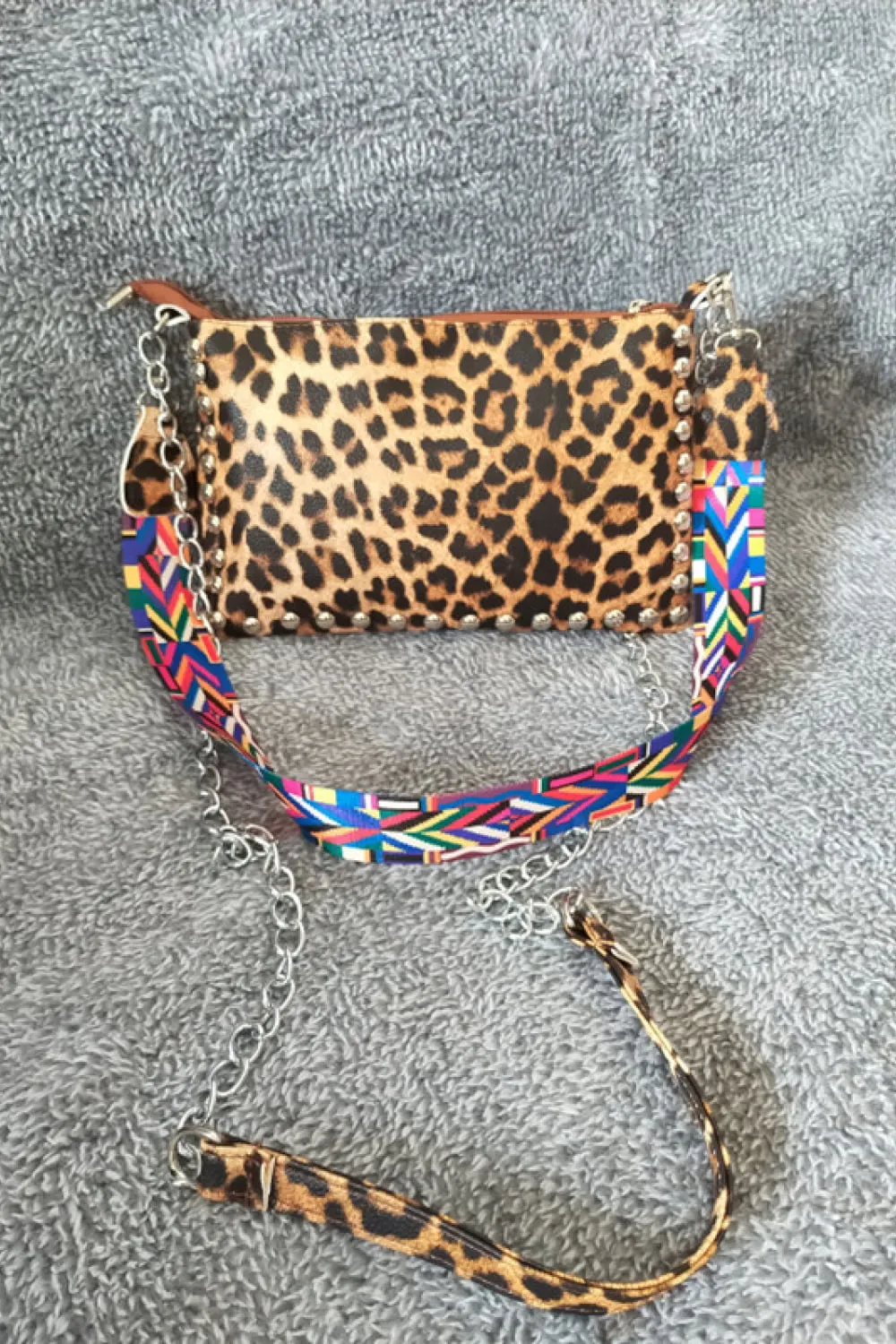 PU Leather Studded Shoulder Bag, image 10