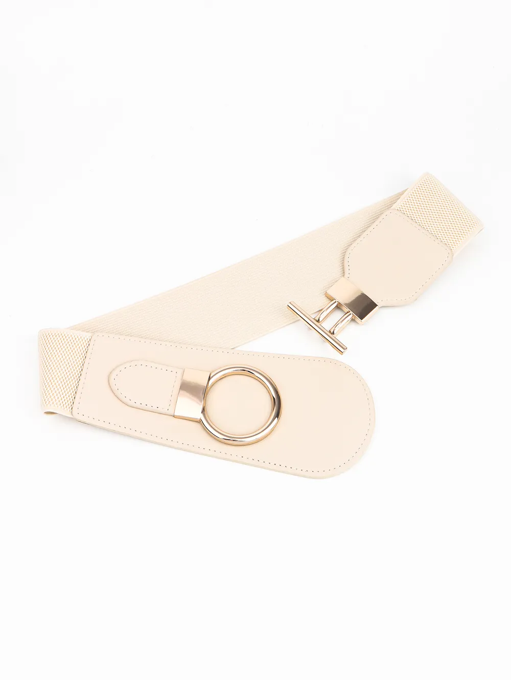 PU Elastic Wide Belt with Alloy Buckle, image 15