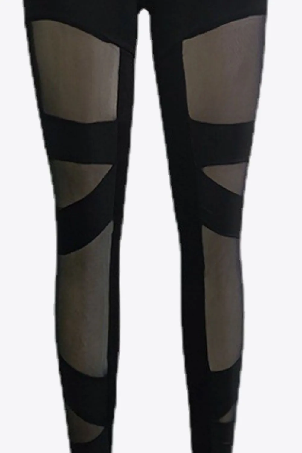 Spliced Mesh Leggings, image 2