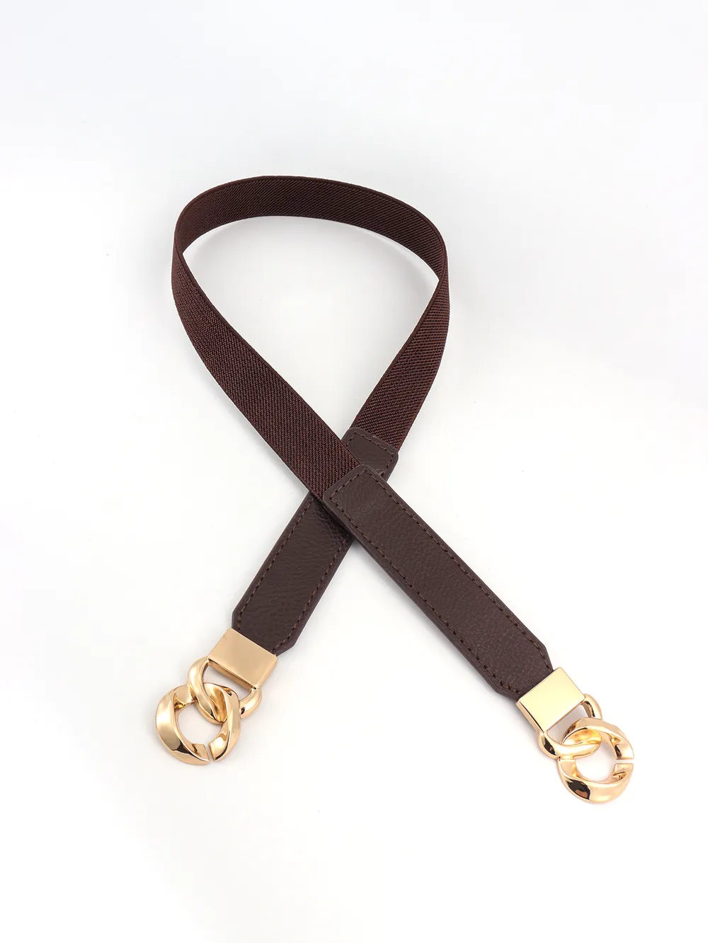 Zinc Alloy Buckle Elastic PU Belt, image 14