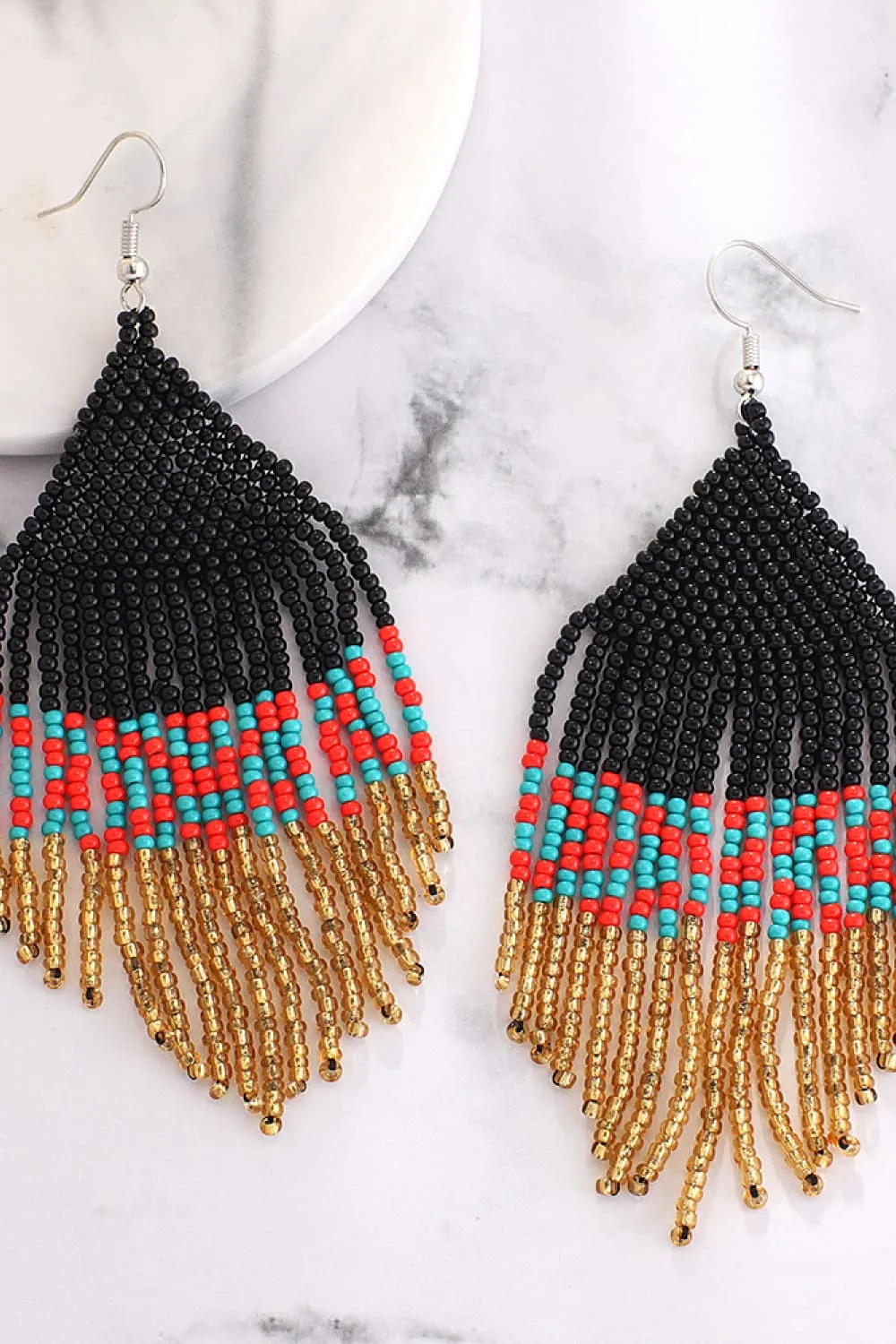 Beaded Dangle Earrings, image 2