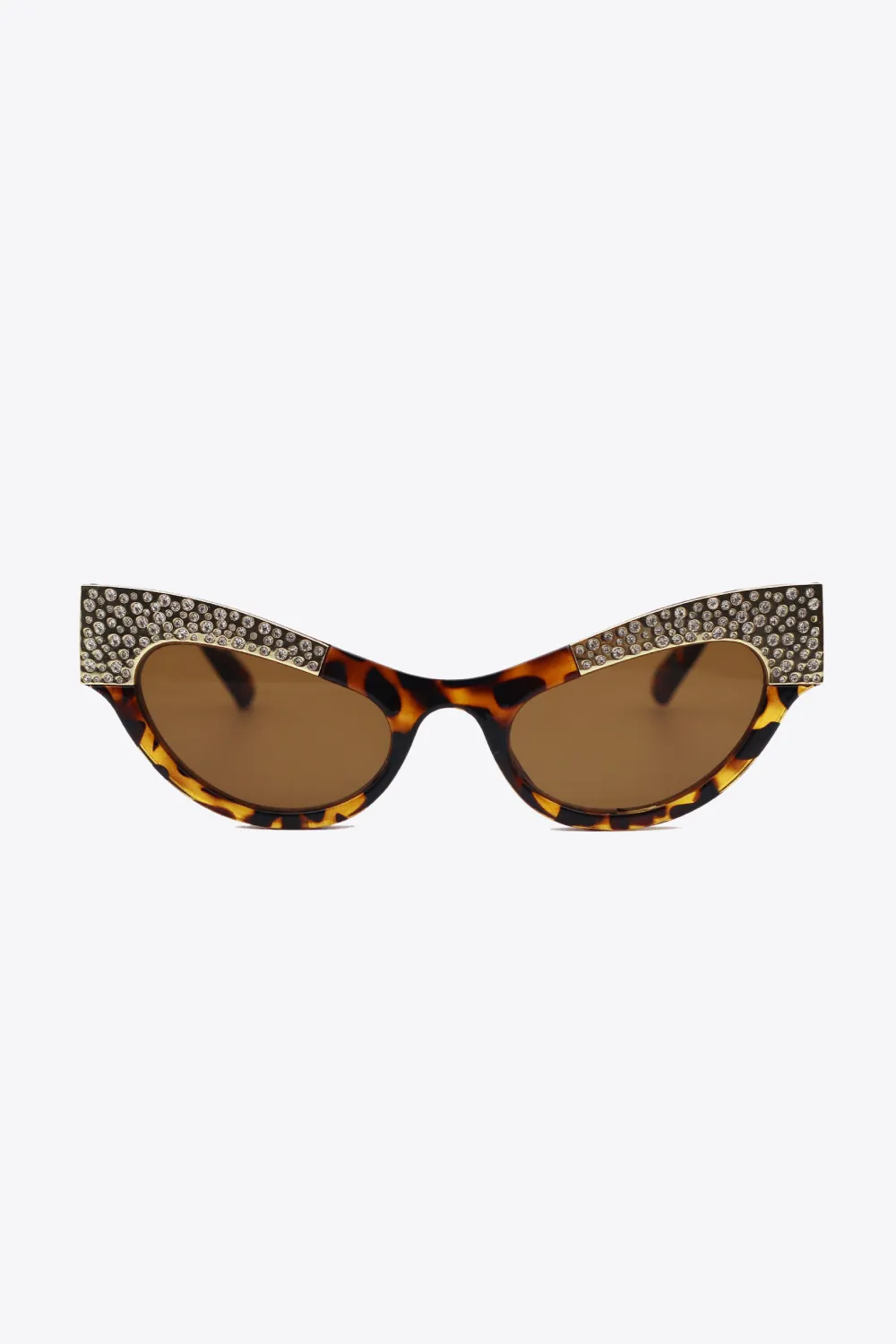 UV400 Rhinestone Trim Cat-Eye Sunglasses, image 7