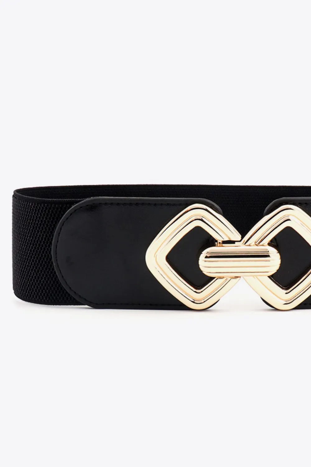 Geometric Buckle Elastic Wide Belt, image 34