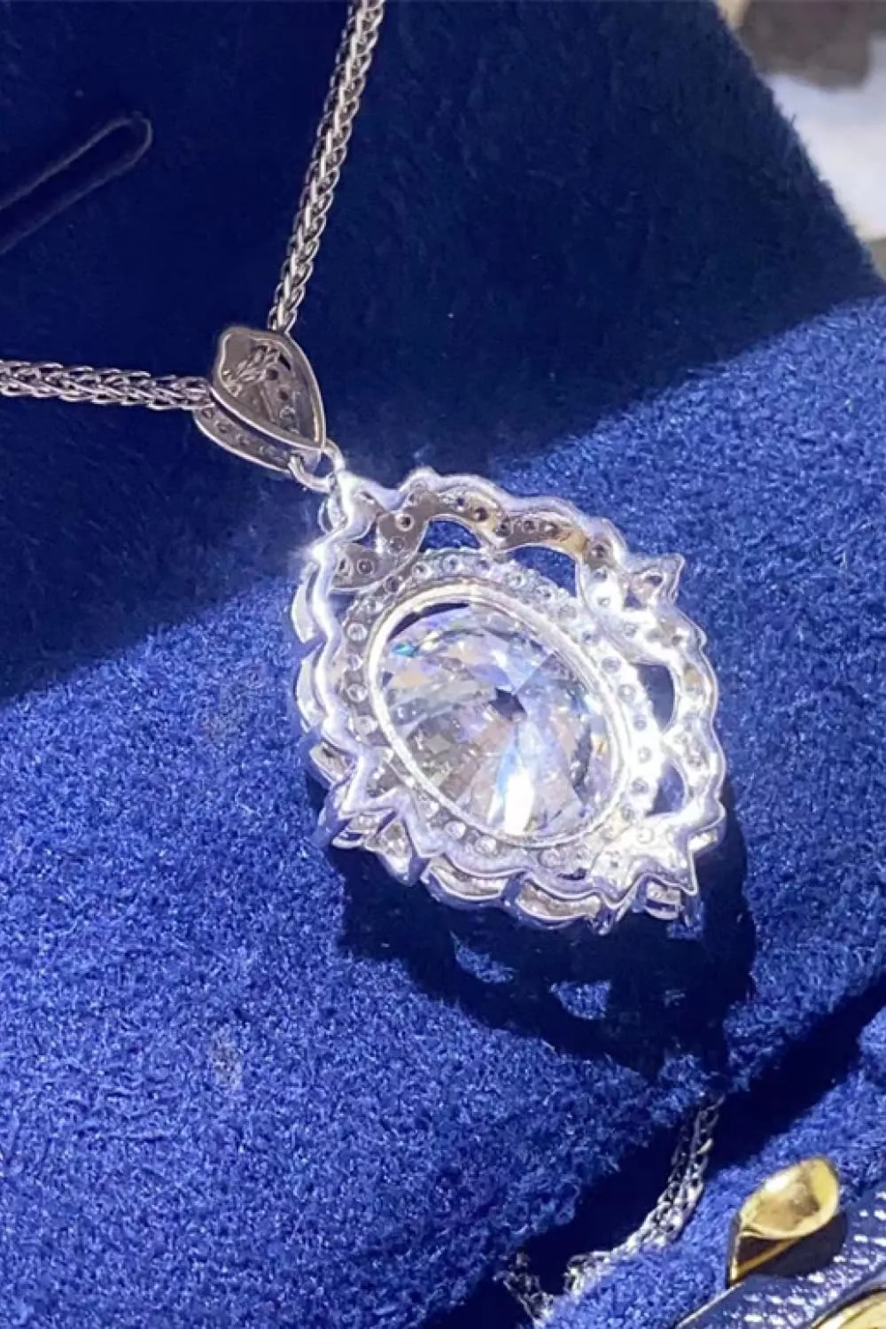 5 Carat Moissanite 925 Sterling Silver Necklace, image 4