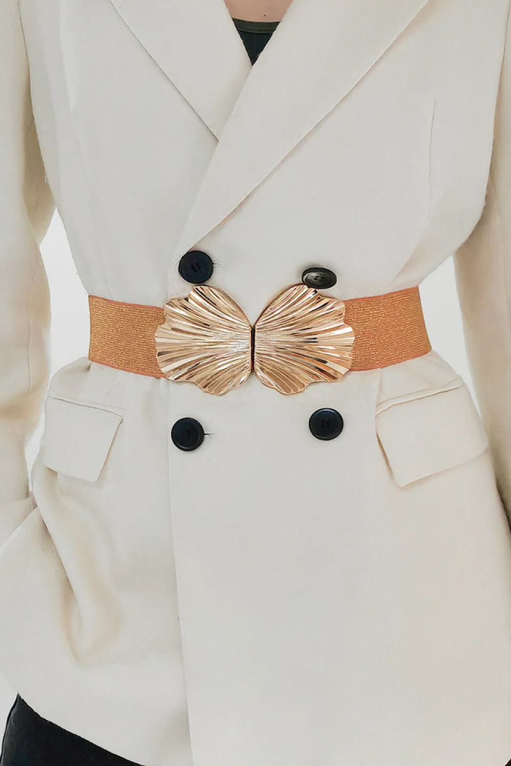 Zinc Alloy Buckle Elastic Belt, image 2