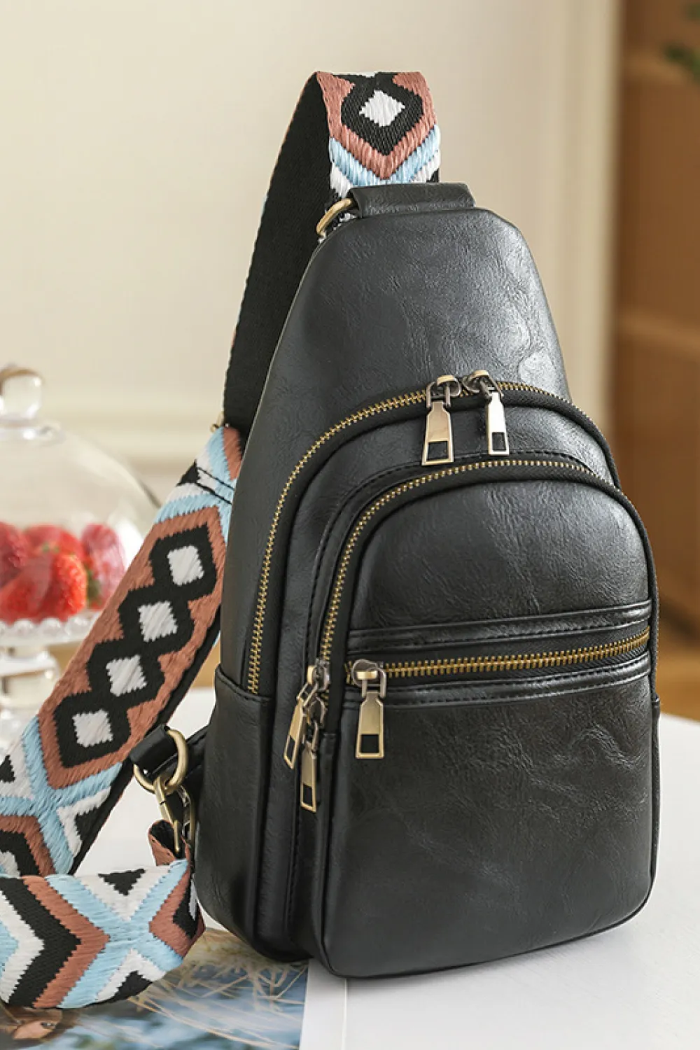It's Your Time PU Leather Sling Bag, image 14