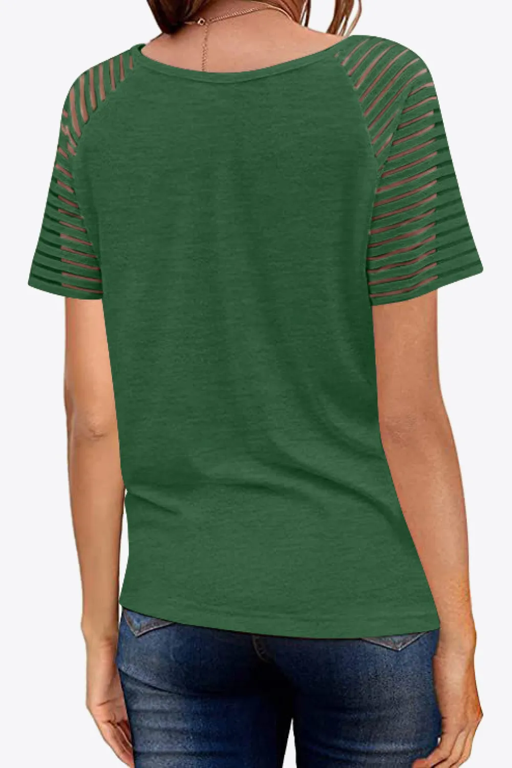 V-Neck Raglan Sleeve Tee, image 14