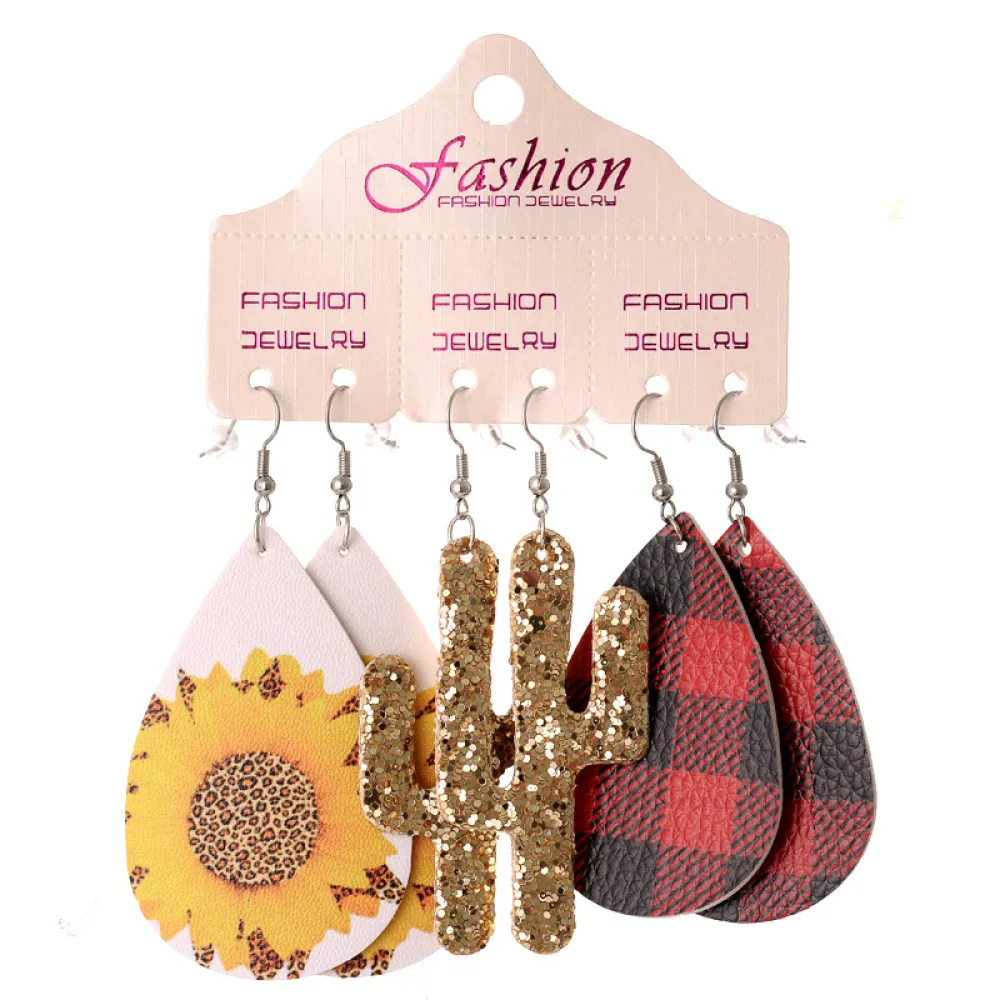 PU Earrings Set, image 3