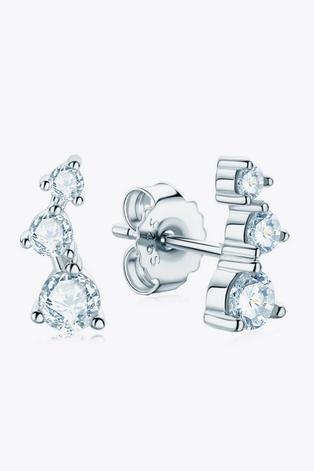 Your Way Moissanite Stud Earrings, image 4