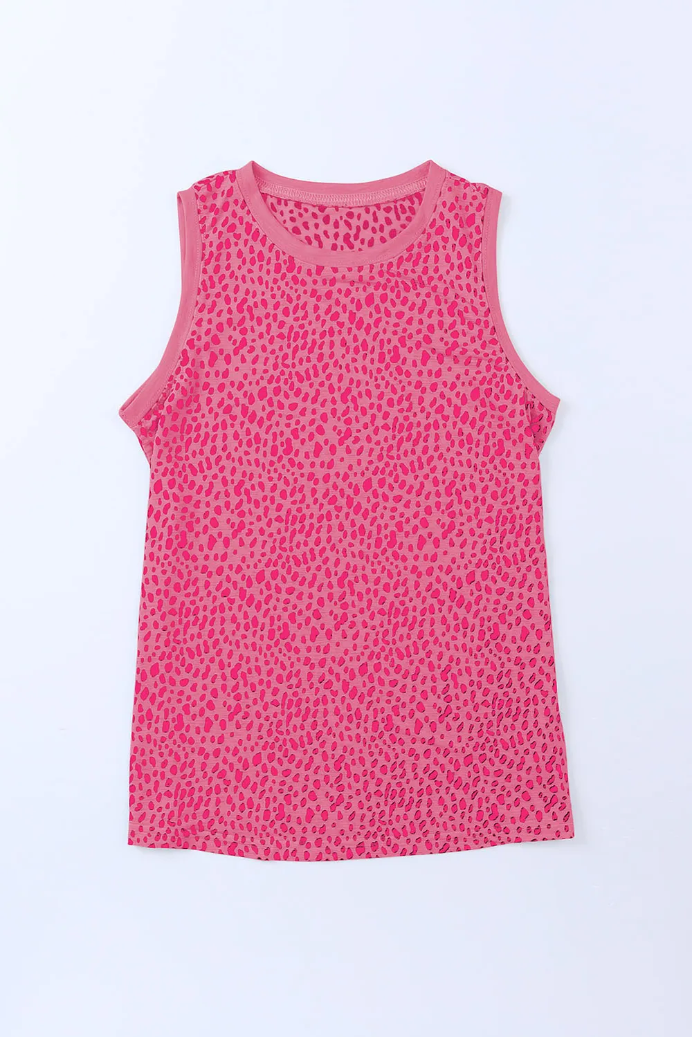 Printed Round Neck Tank Top, image 9