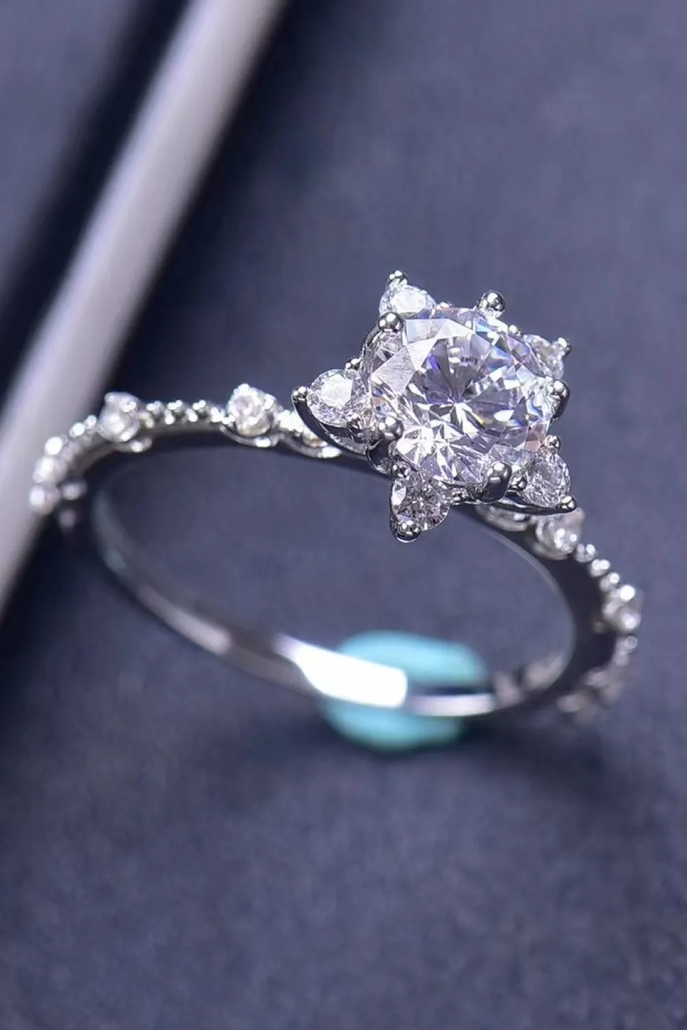 1 Carat Moissanite 6-Prong Ring, image 2