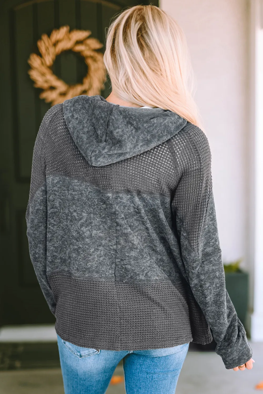 Zip-Up Drawstring Hooded Jacket, image 5