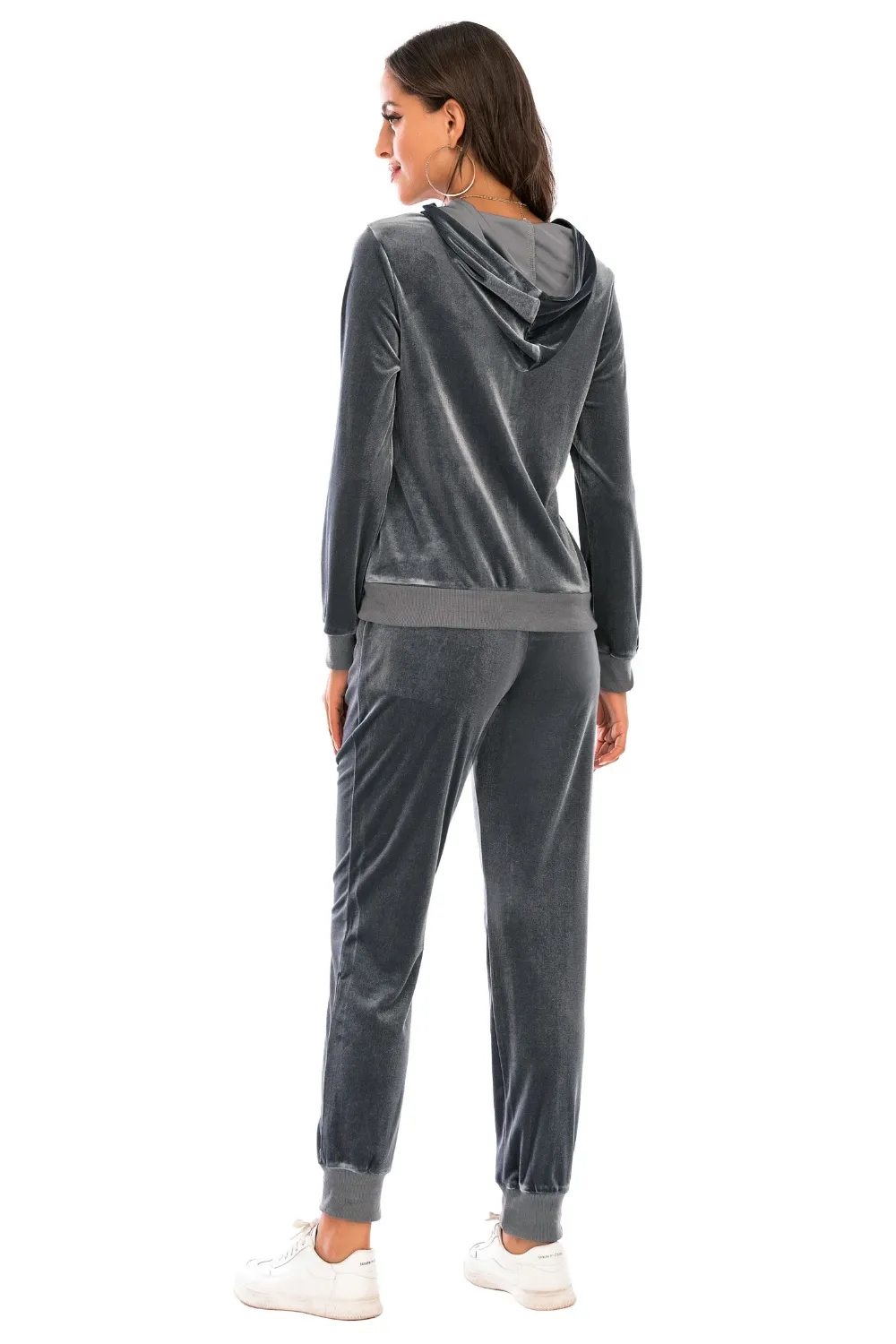 Zip-Up Hooded Jacket and Pants Set, image 9
