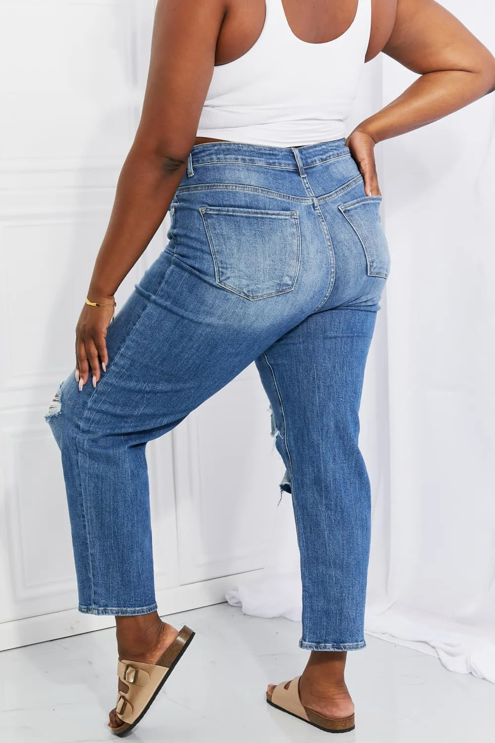 Full Size Emily High Rise Relaxed Jeans, image 7