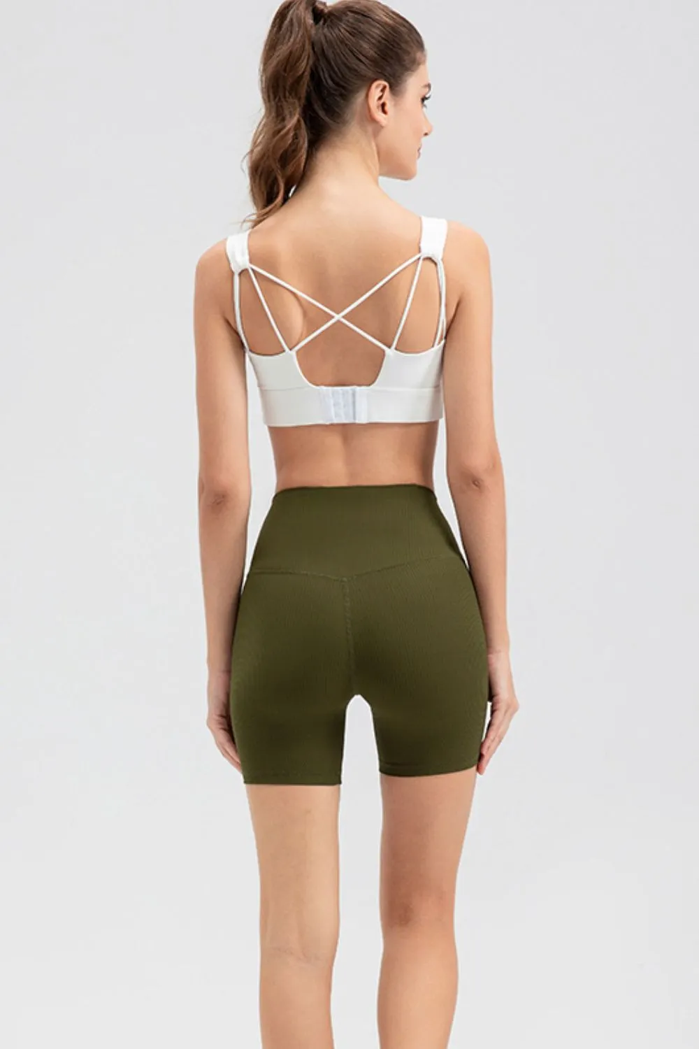 Wide Waistband Slim Fit Sports Shorts, image 6