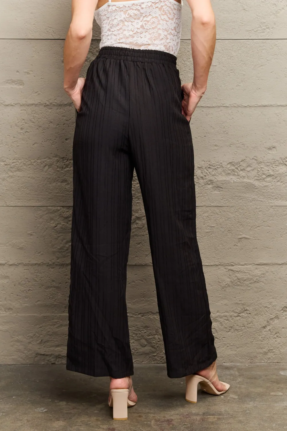 Tie Waist Long Pants, image 2