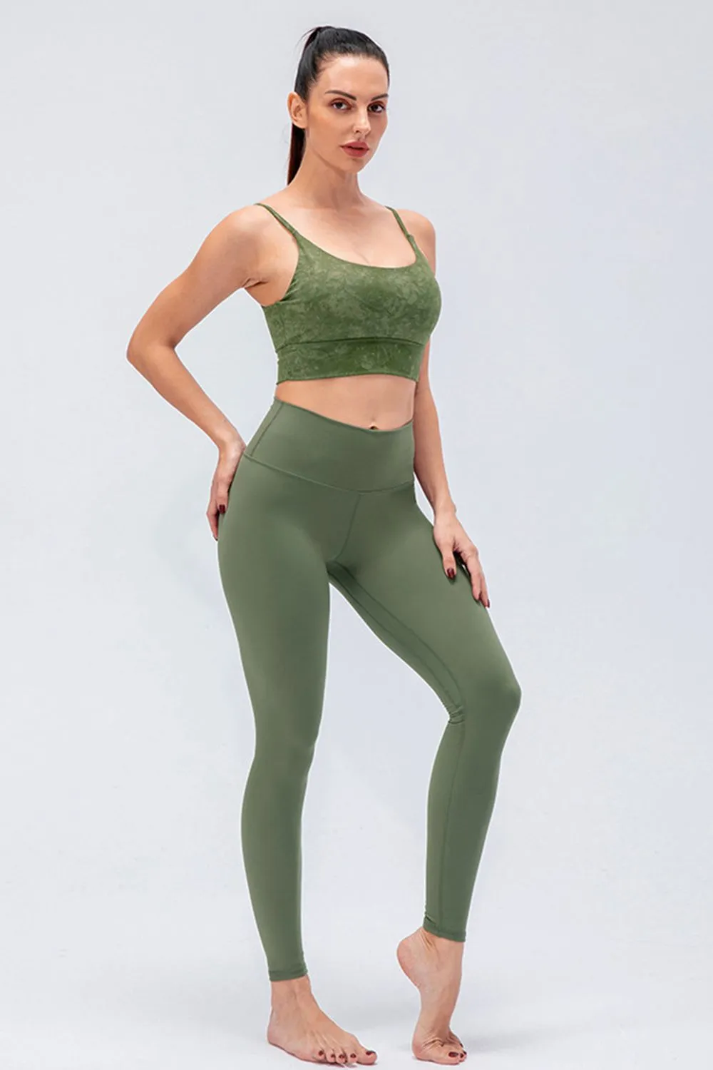 Wide Waistband Slim Fit Active Leggings, image 11