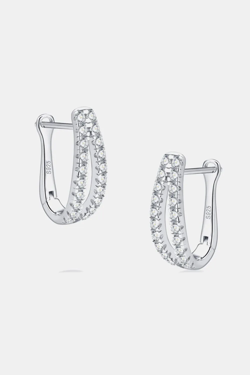 Moissanite 925 Sterling Silver Earrings, image 5