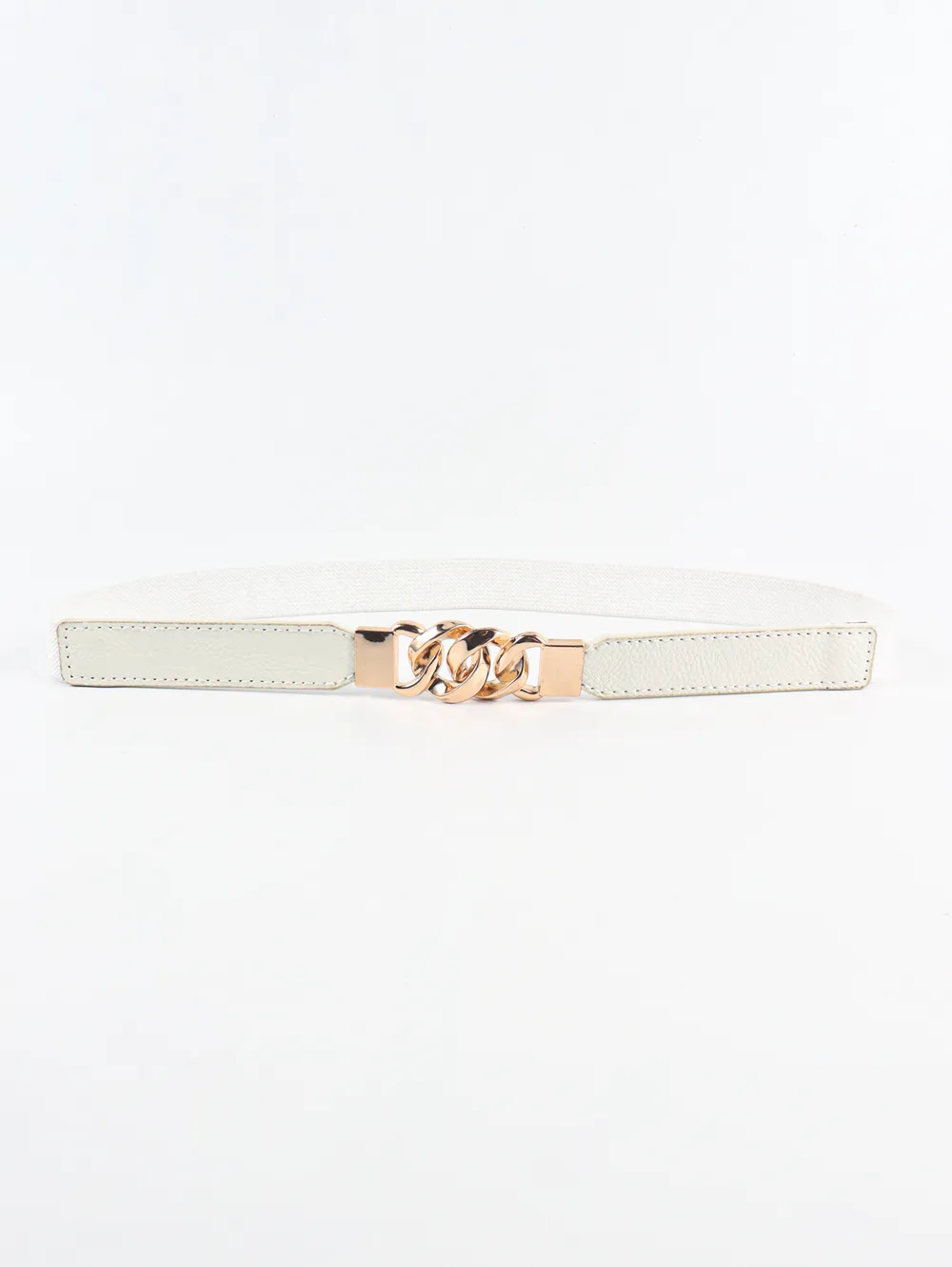 Zinc Alloy Buckle Elastic PU Belt, image 22