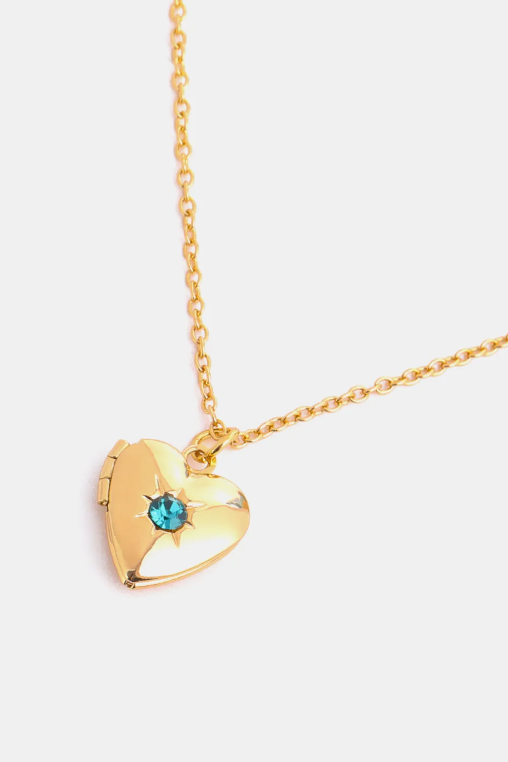 Zircon Heart Shape 14K Gold-Plated Pendant Necklace, image 27