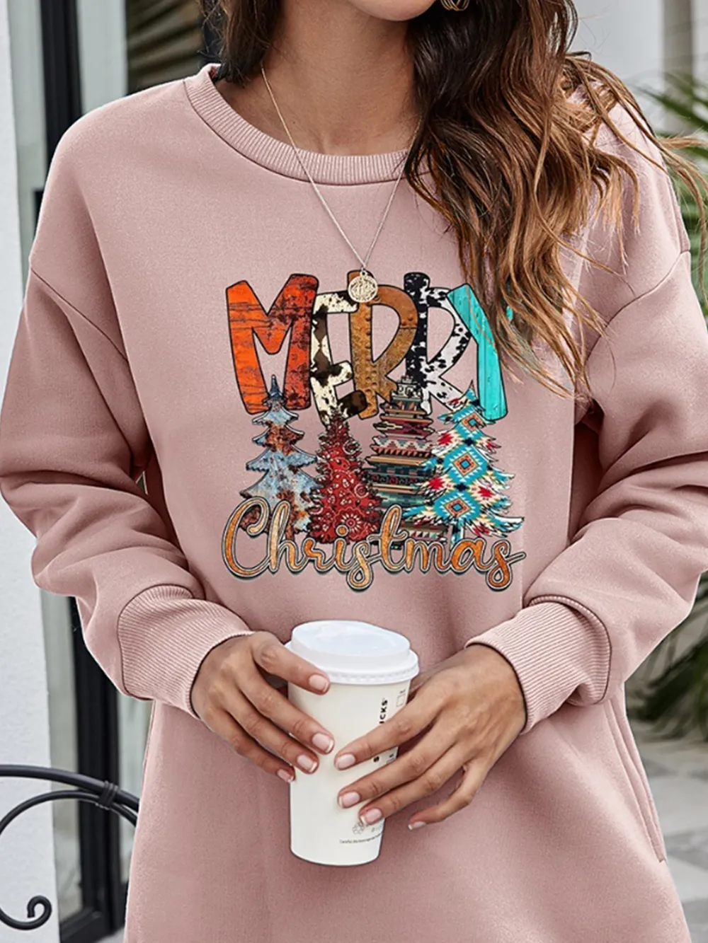 MERRY CHRISTMAS Graphic Sweatshirt, image 7