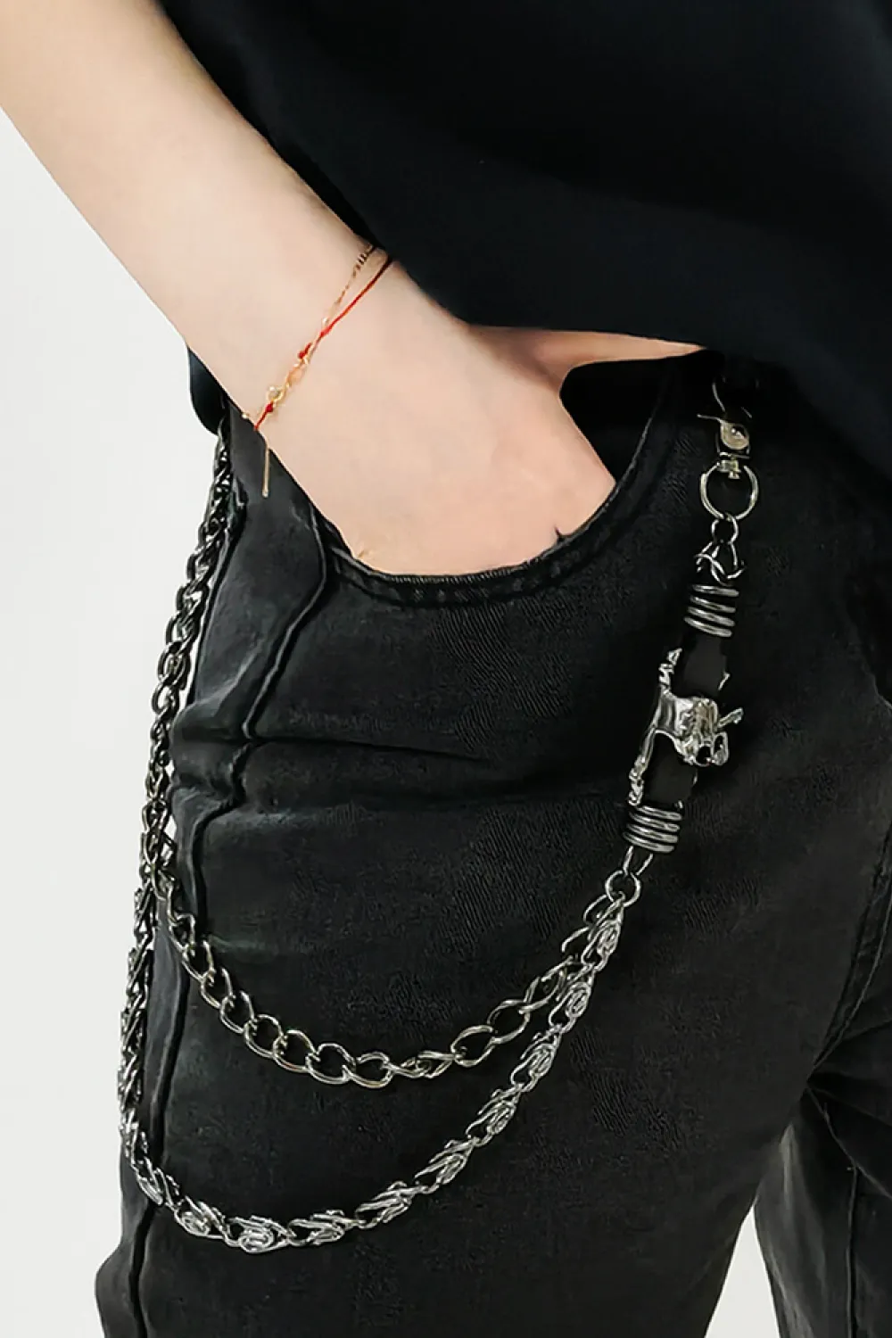 Double Layer Alloy Chain Belt, image 5