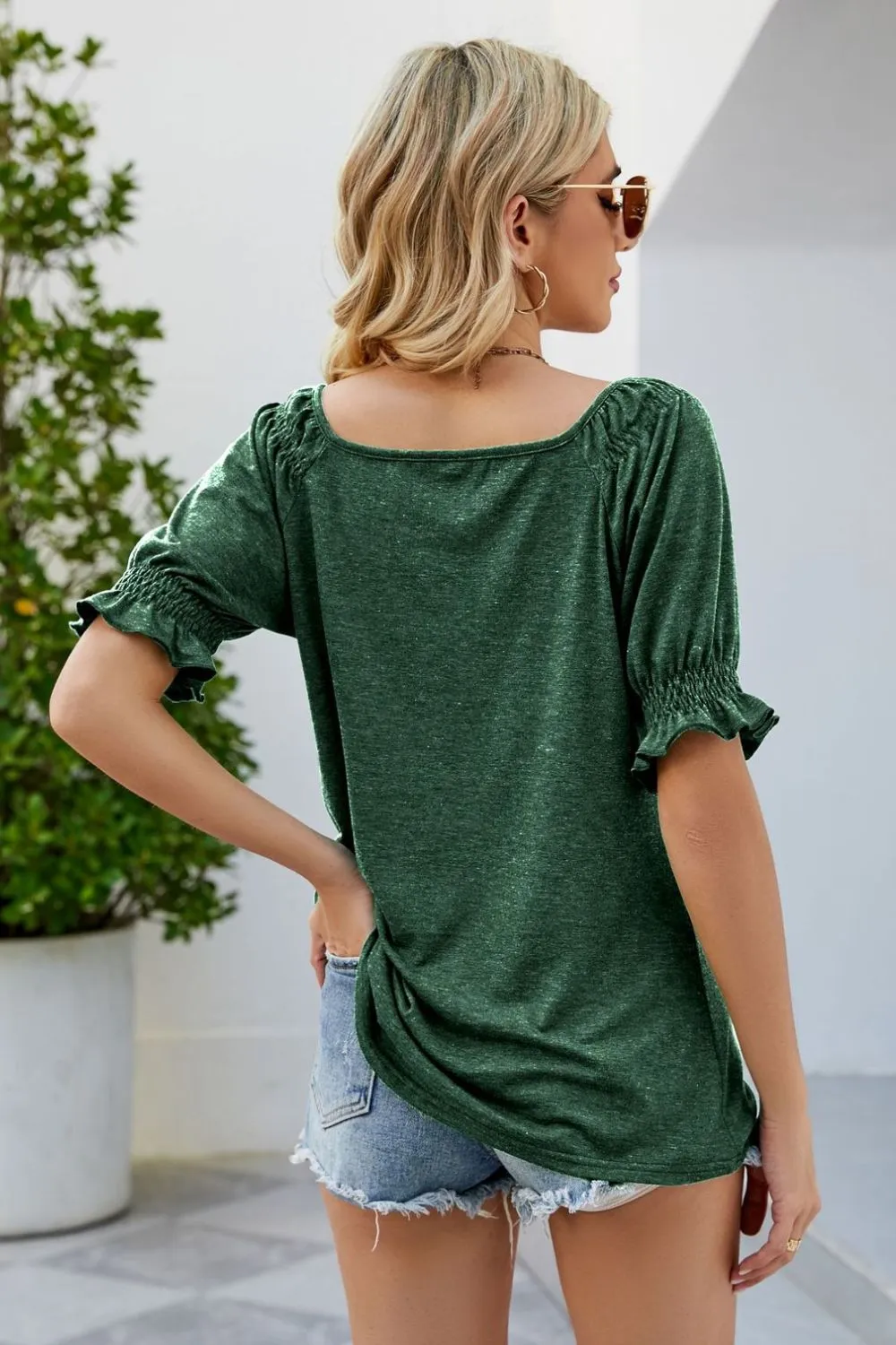 Short Flounce Sleeve Top, image 19