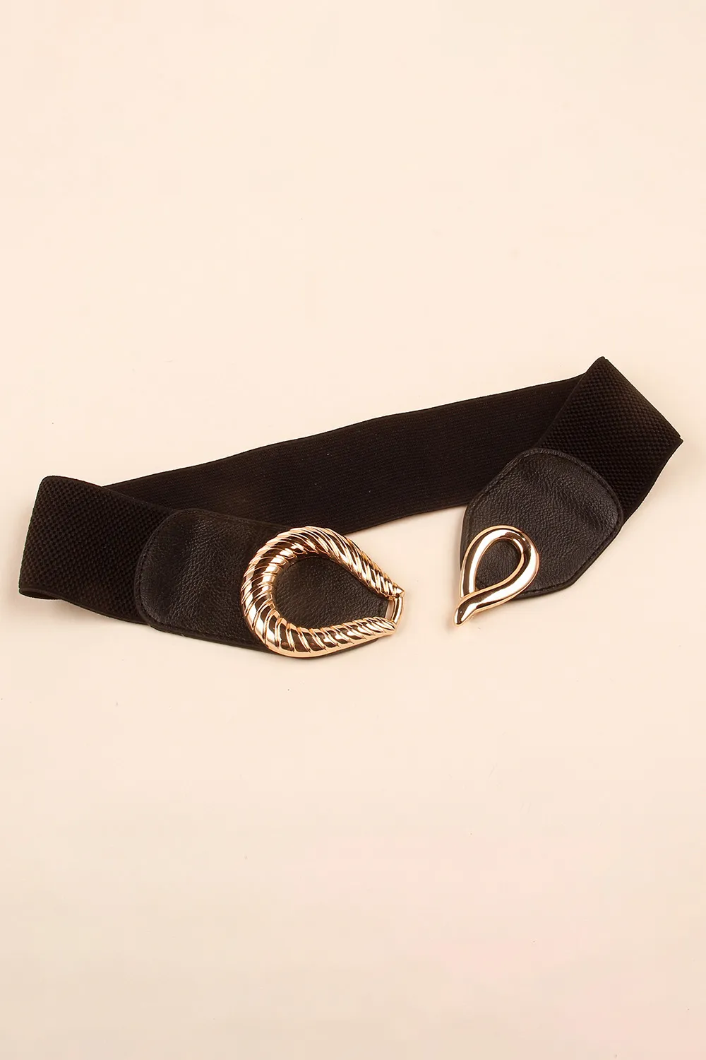Ribbed Alloy Buckle Elastic Belt, image 13