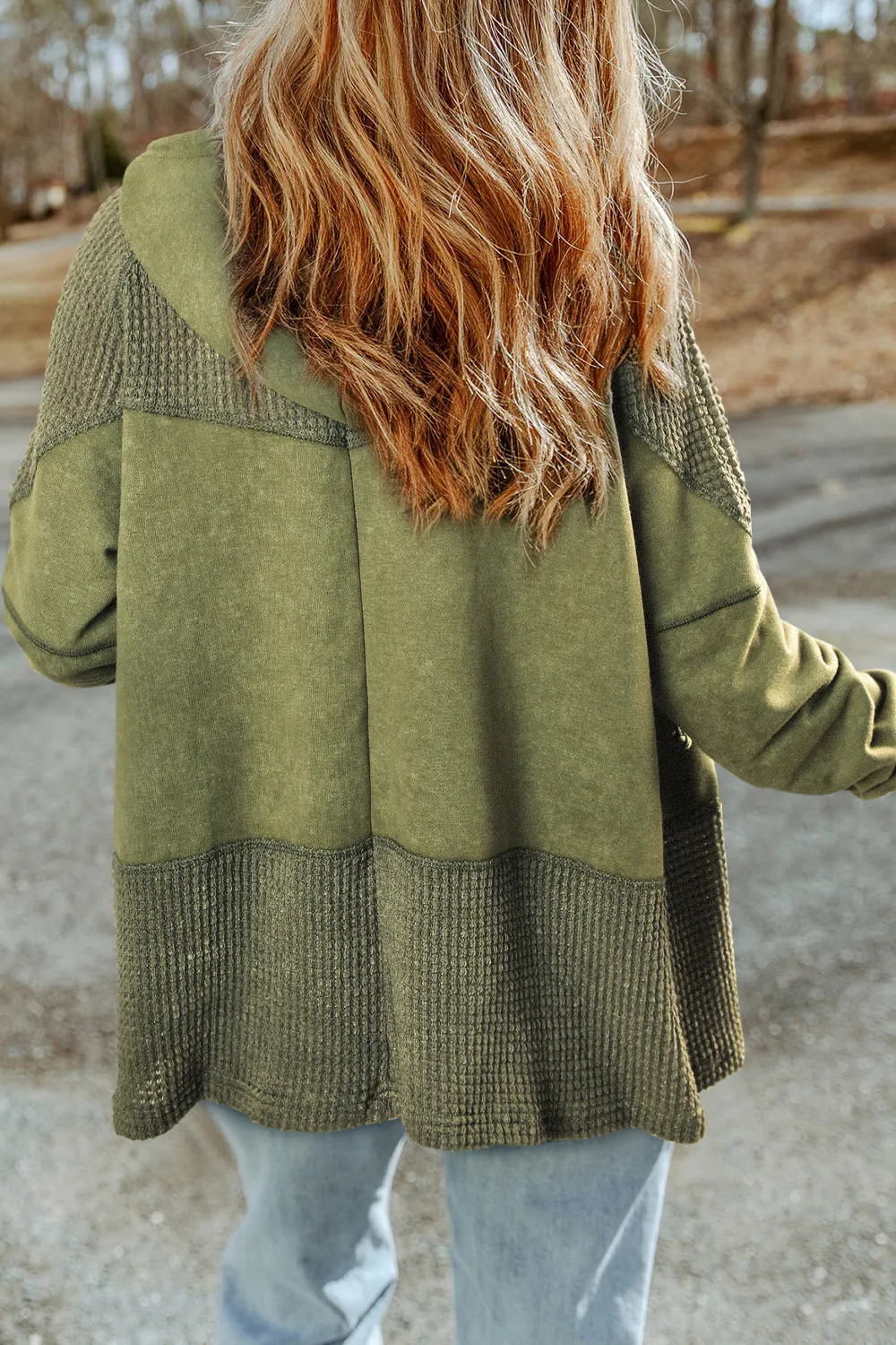 Zip-Up Drawstring Hooded Jacket, image 8