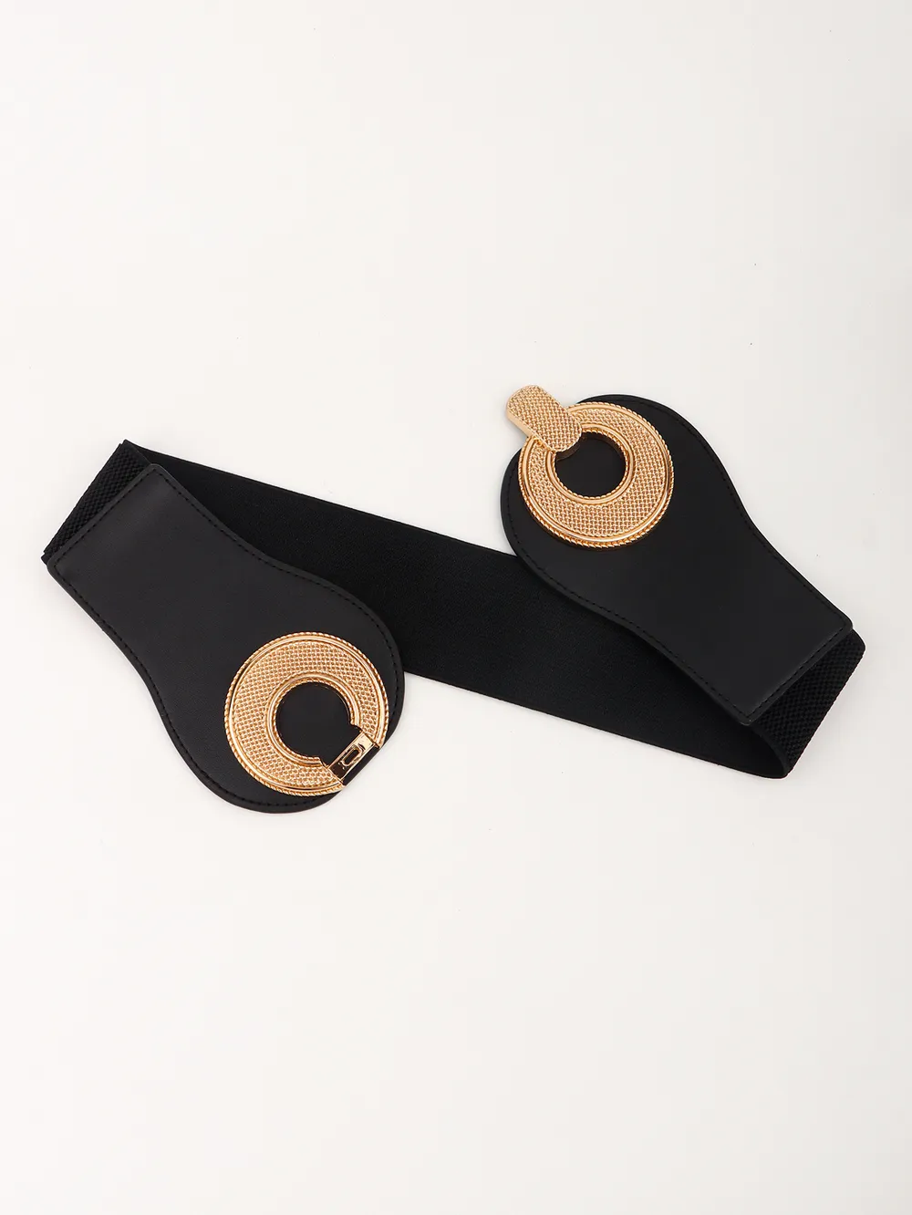 Alloy Buckle Elastic PU Belt, image 11