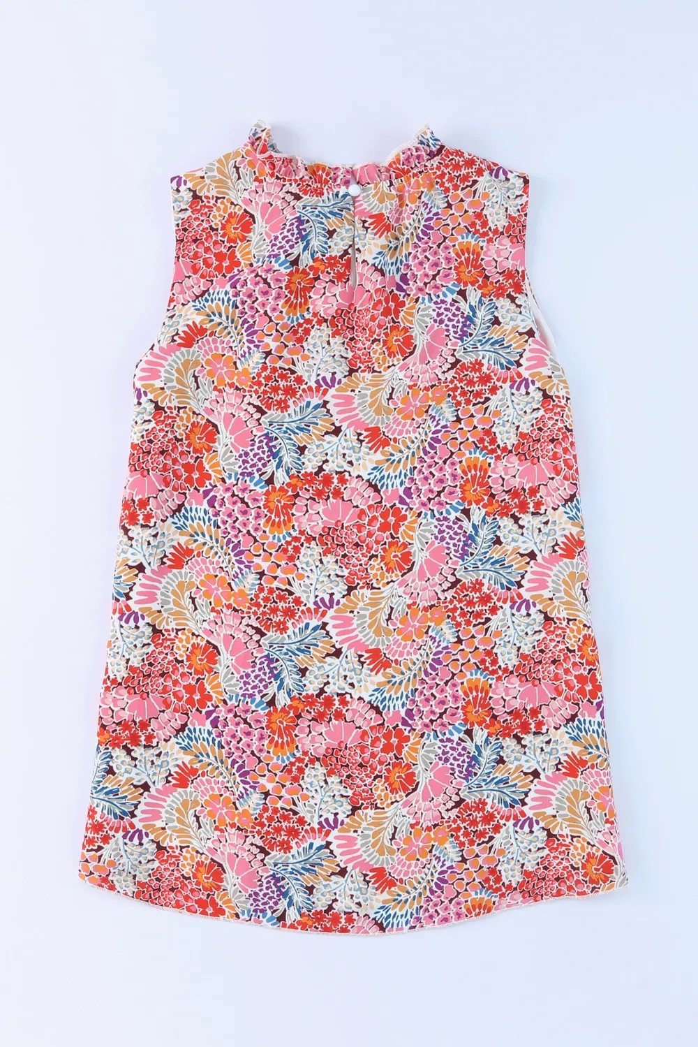 Floral Mock Neck Tank Top, image 3
