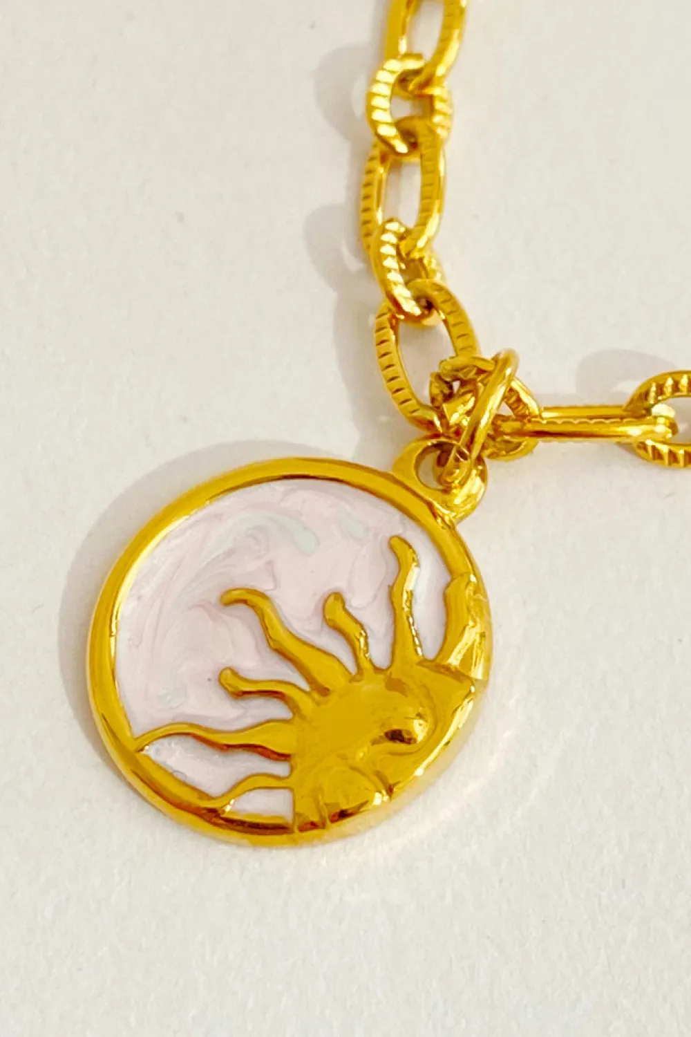 Round Pendant Stainless Steel Necklace, image 5