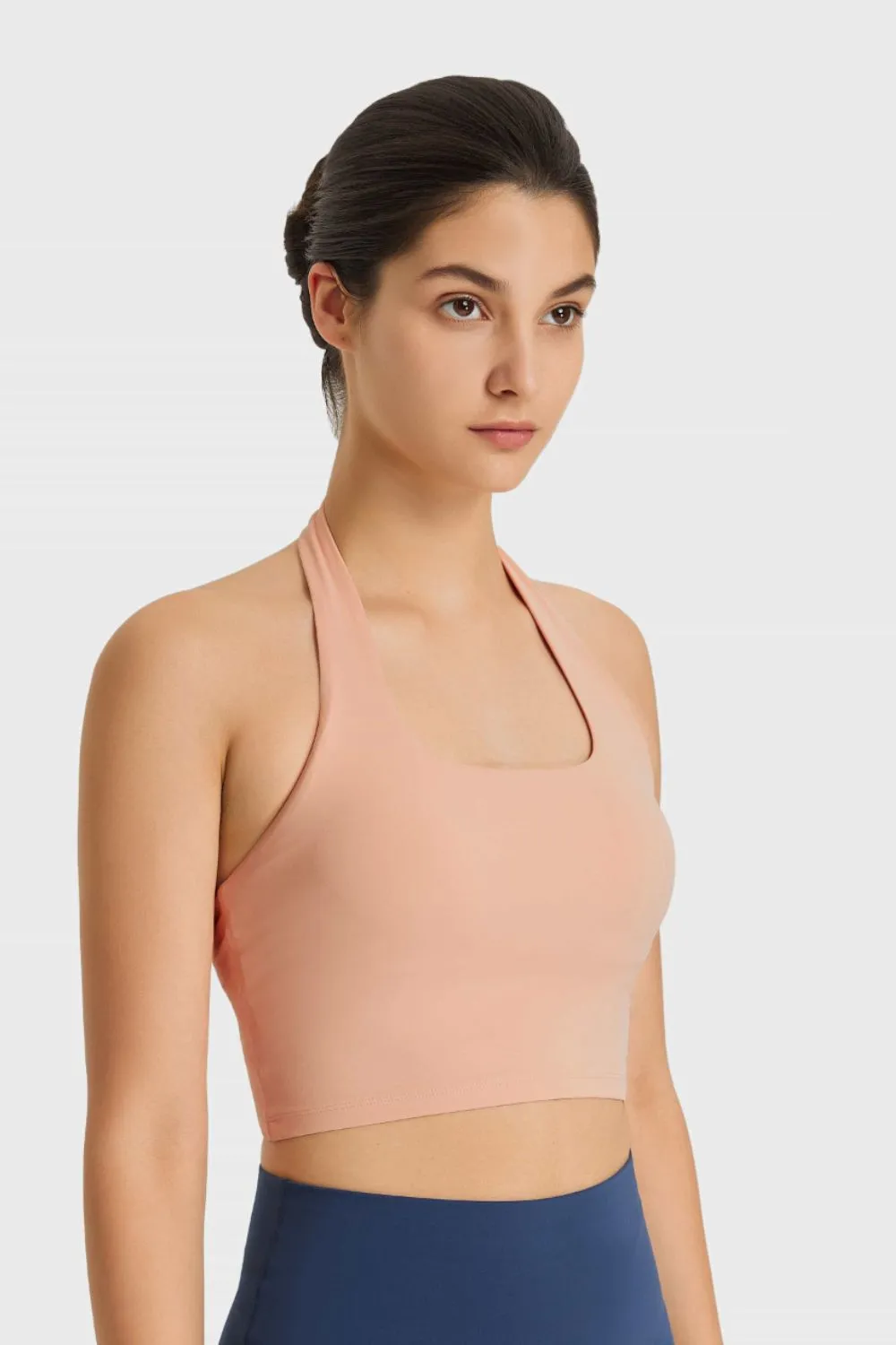 Breathable Halter Neck Sports Bra, image 7