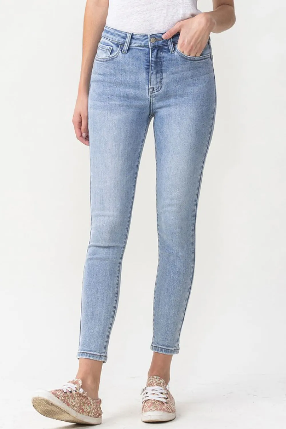 Full Size Talia High Rise Crop Skinny Jeans