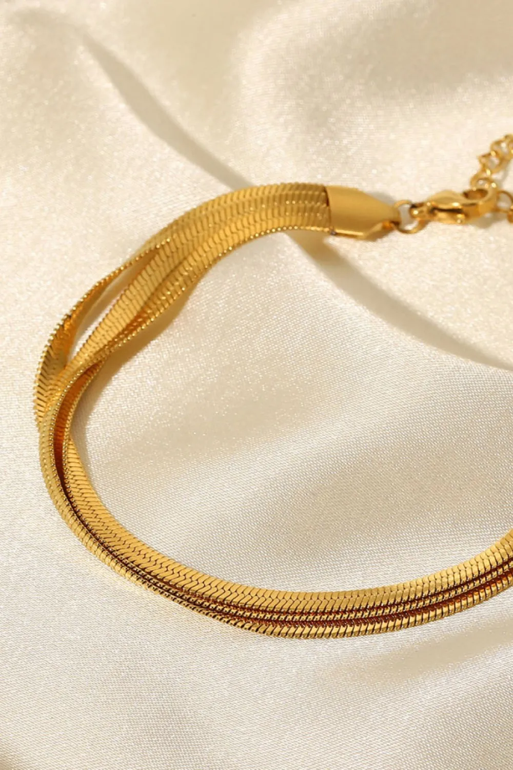 Triple-Layered Snake Chain Bracelet, image 5