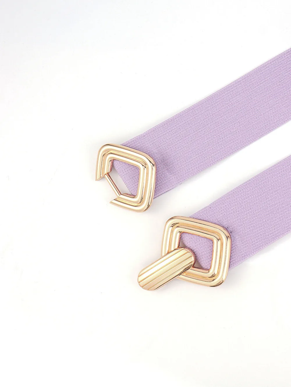 Geometric Buckle Elastic Wide Belt, image 19
