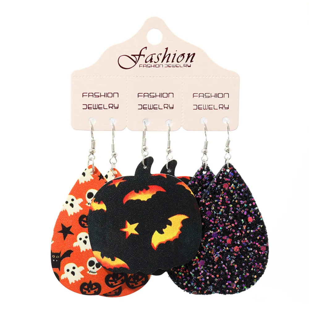 Teardrop Shape Halloween Theme Dangle Earrings, image 10