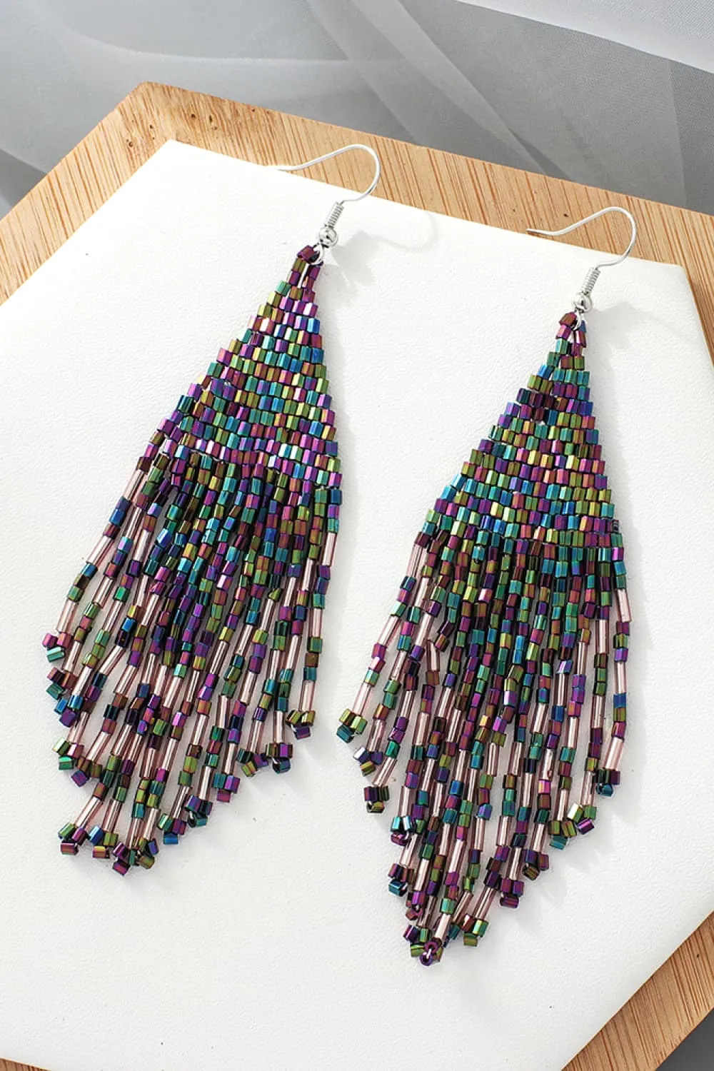Beaded Dangle Earrings, image 3