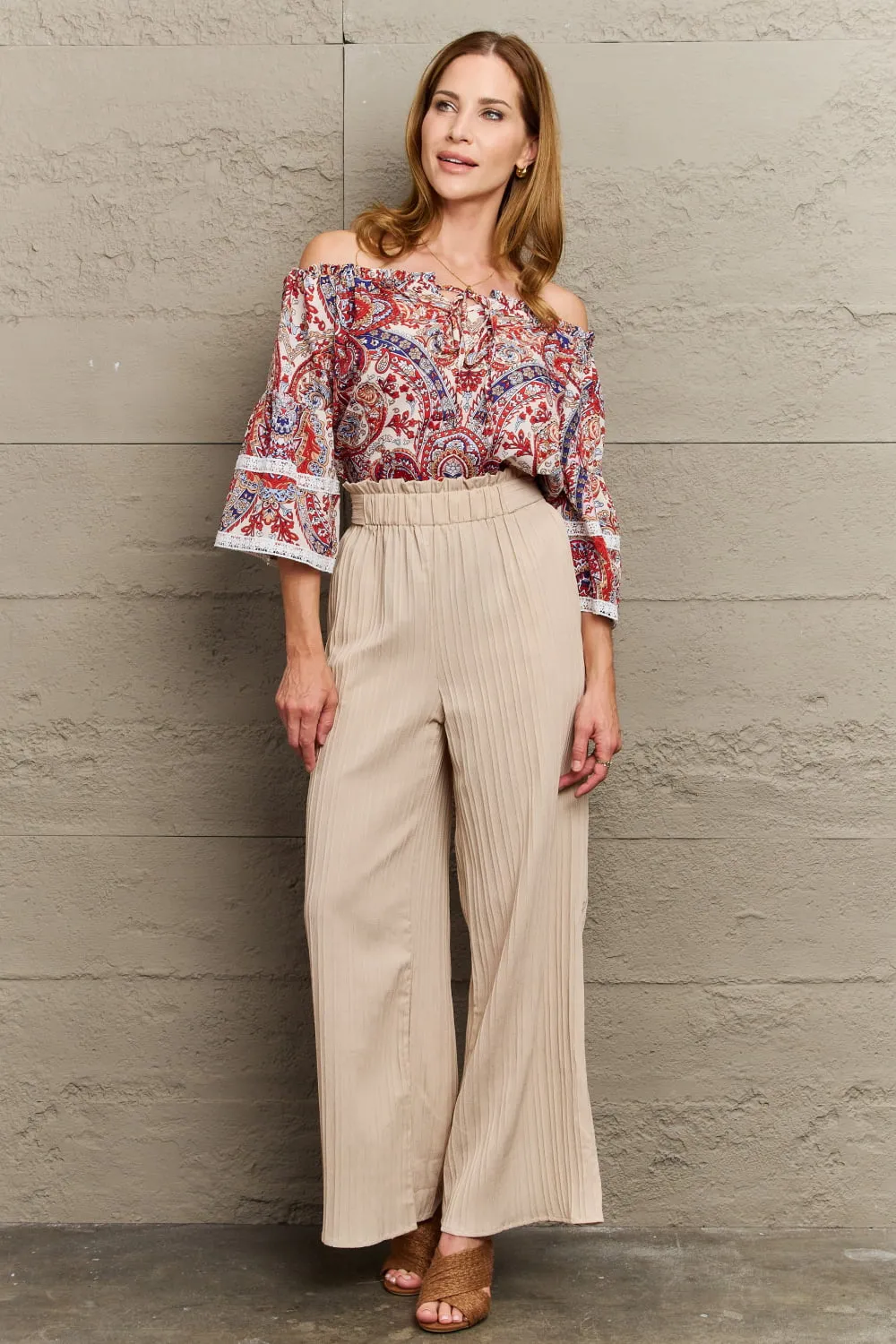 Off Shoulder Bohemian Style Blouse, image 4