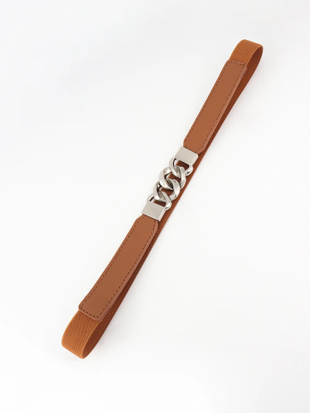 Zinc Alloy Buckle Elastic PU Belt, image 36