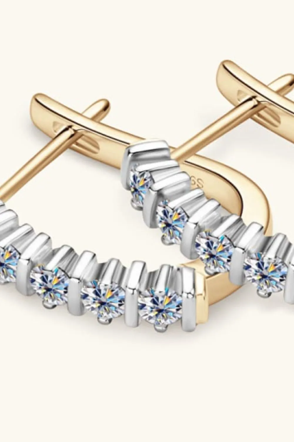 Moissanite 925 Sterling Silver Earrings, image 8