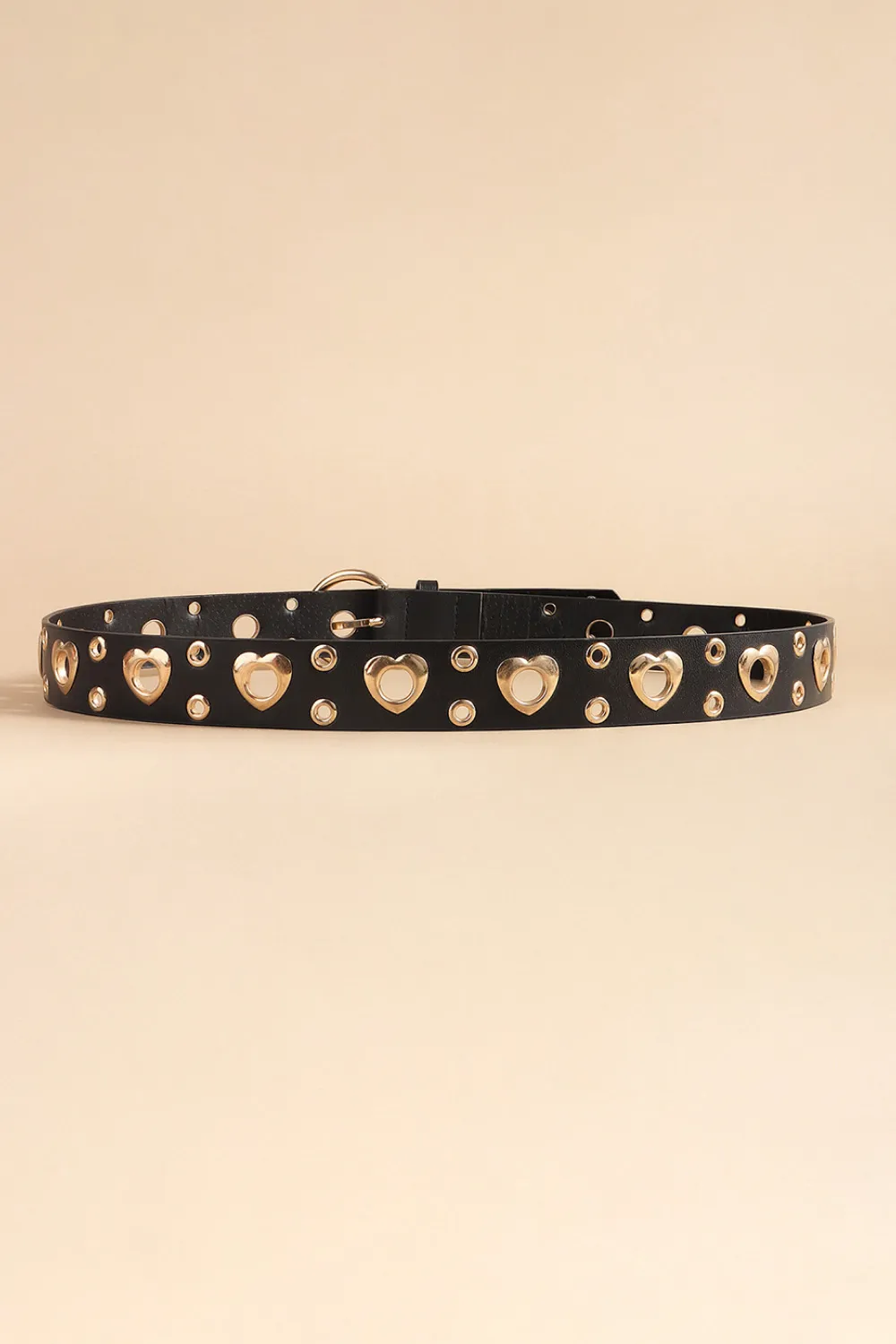 Heart Shape Alloy Detail PU Leather Belt, image 4