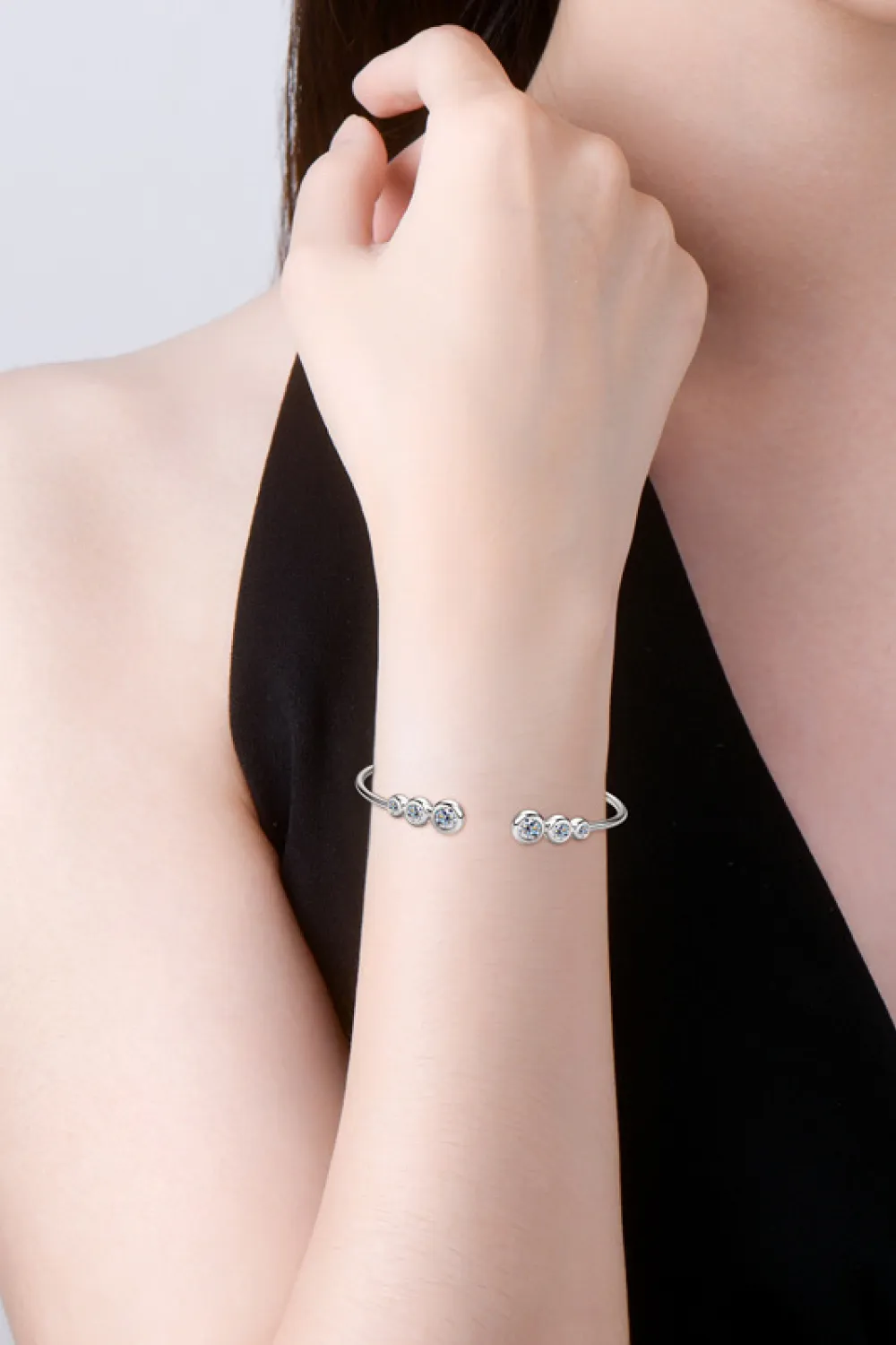 1.8 Carat Moissanite 925 Sterling Silver Bracelet, image 3