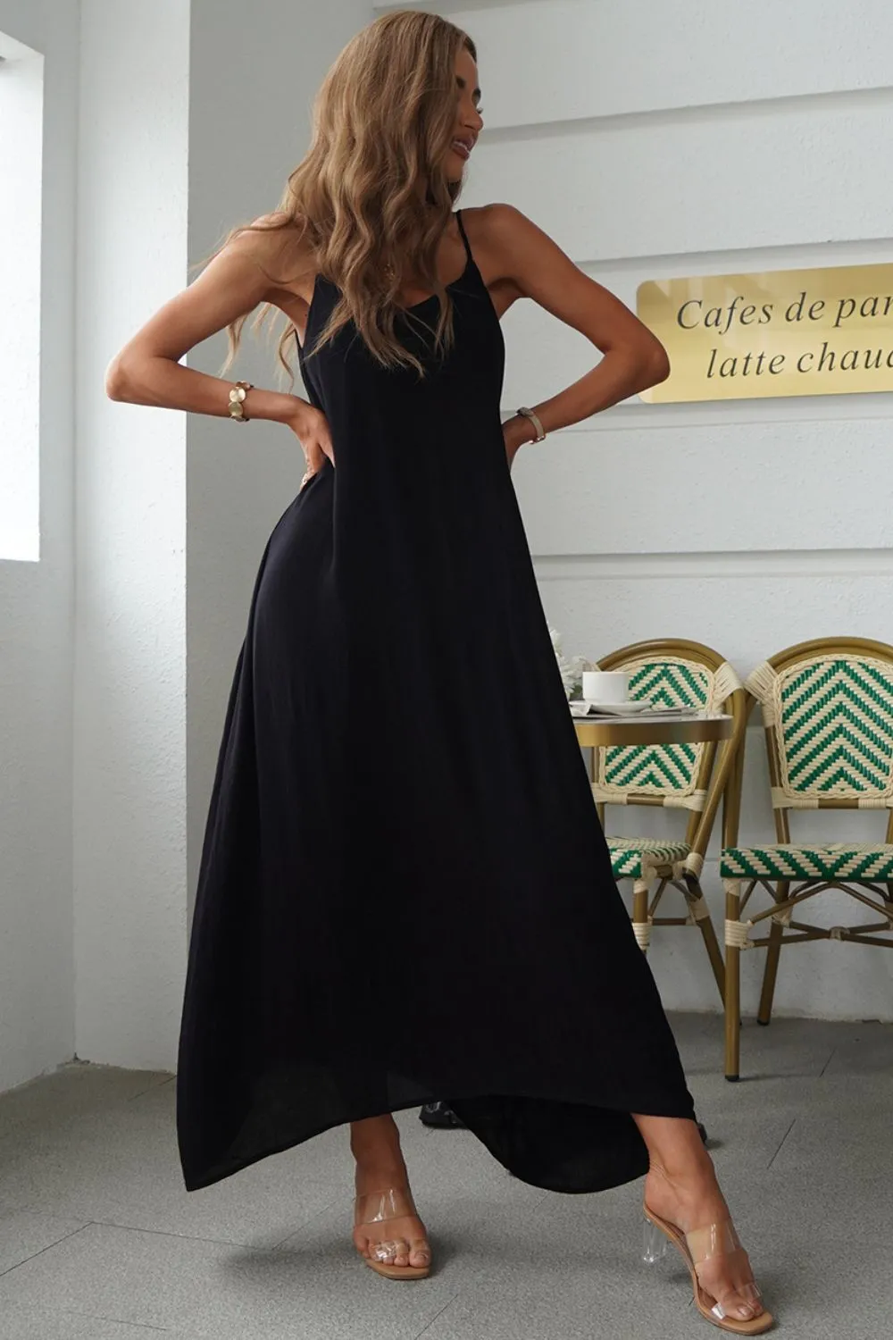 Spaghetti Strap Maxi Dress, image 4