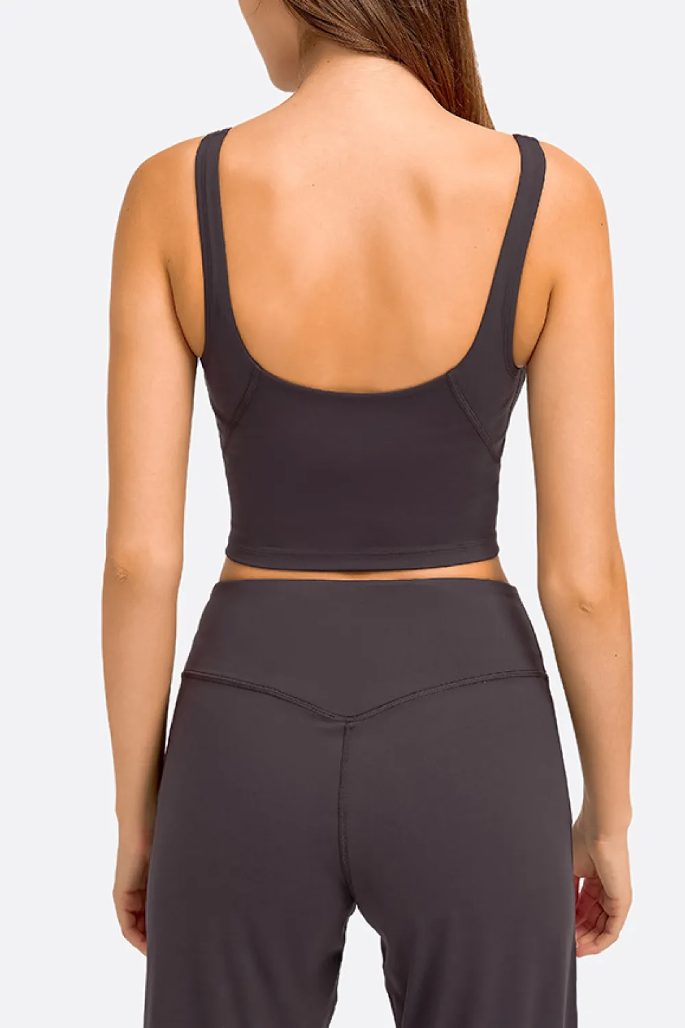 Deep V-Neck Crop Sports Bra, image 22