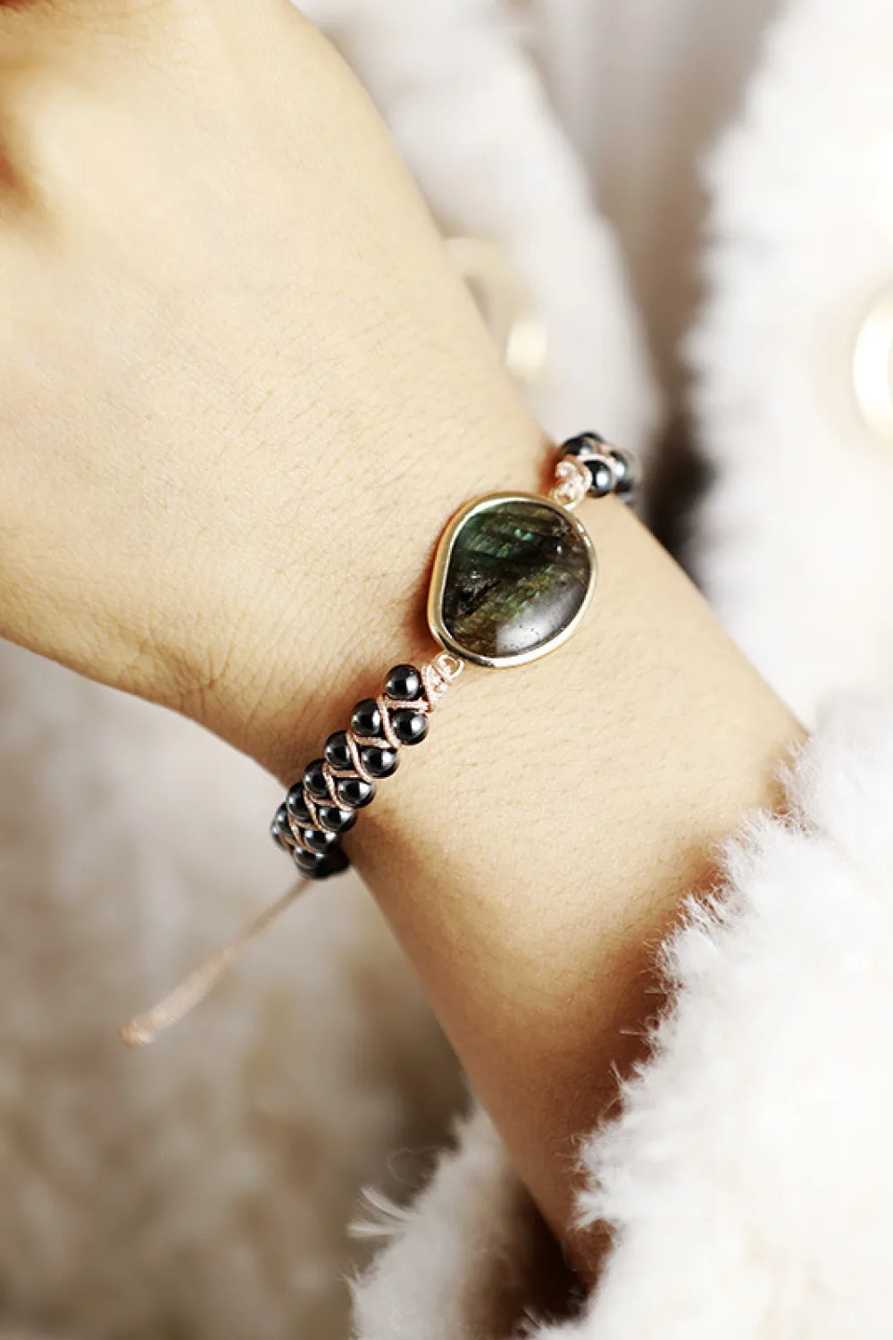 Natural Stone Beaded Bracelet, image 5