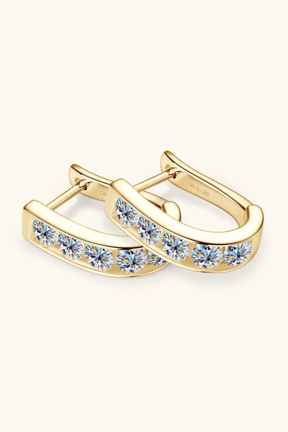 1 Carat Moissanite 925 Sterling Silver Earrings, image 7
