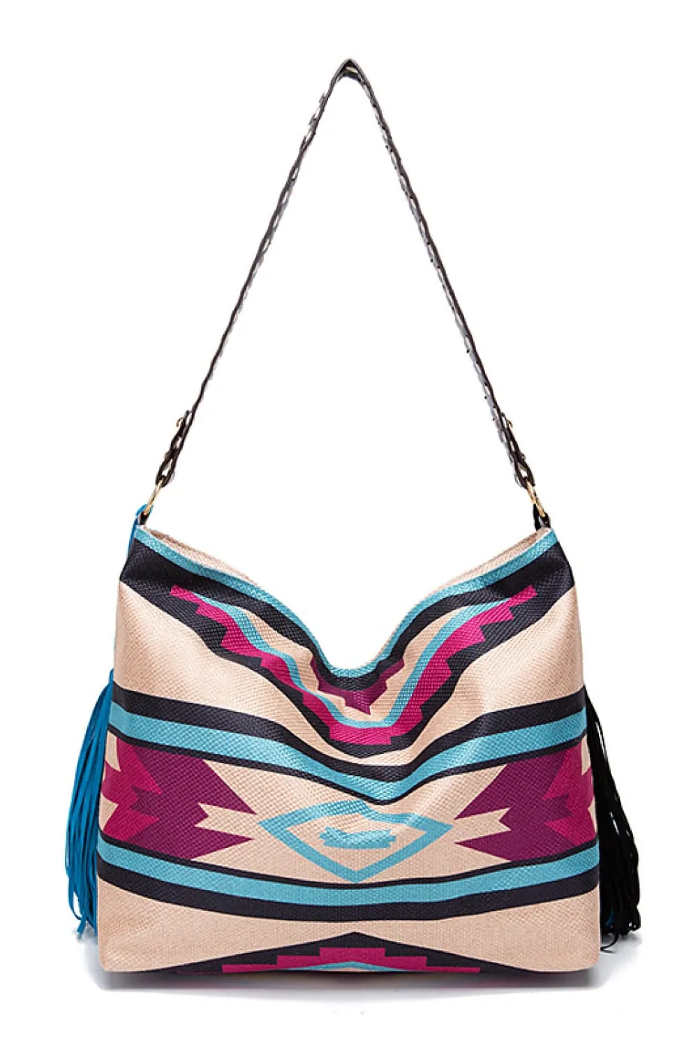 Geometric Canvas Tote Bag, image 2