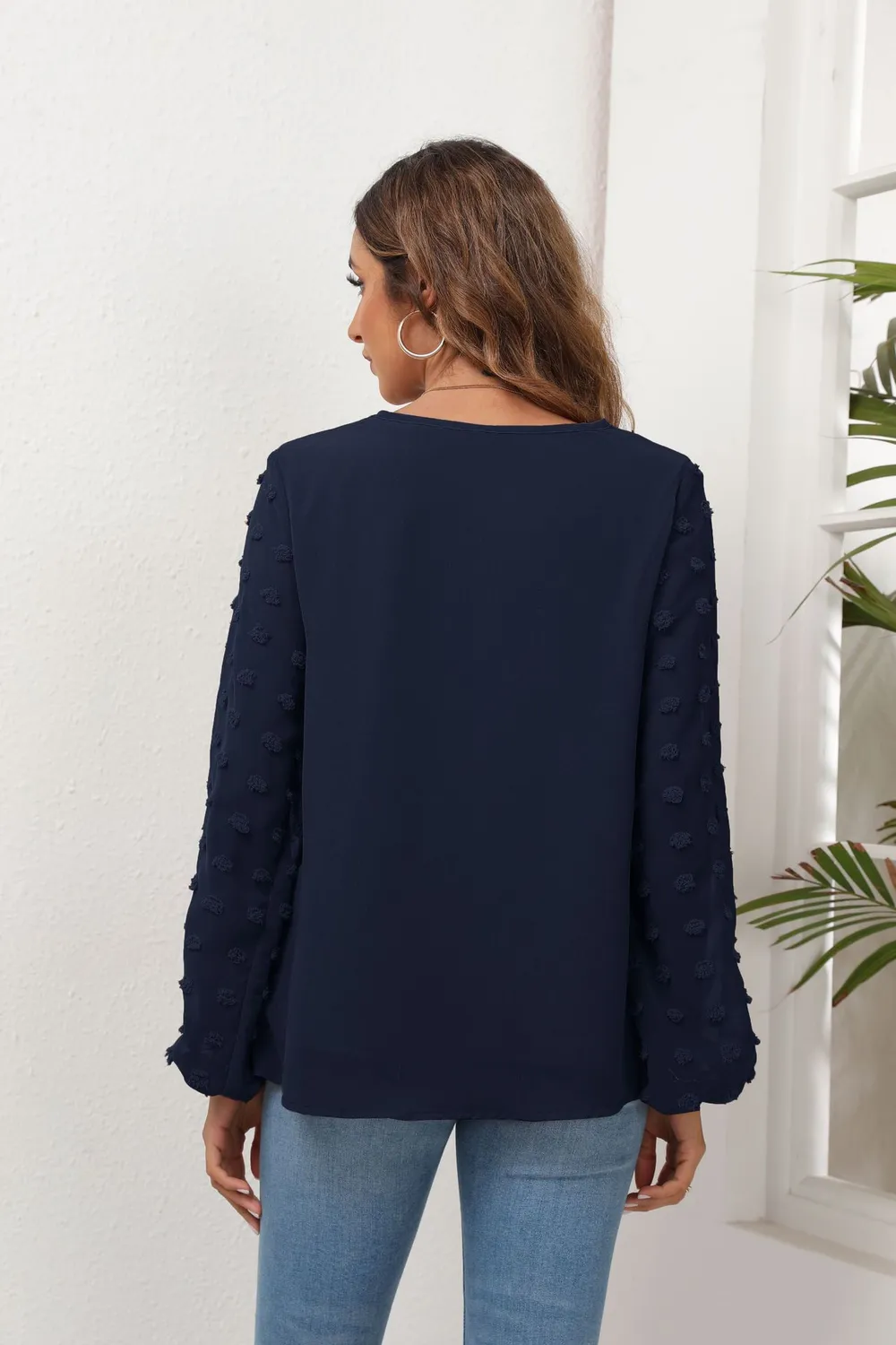 Swiss Dot Balloon Sleeve Blouse, image 17