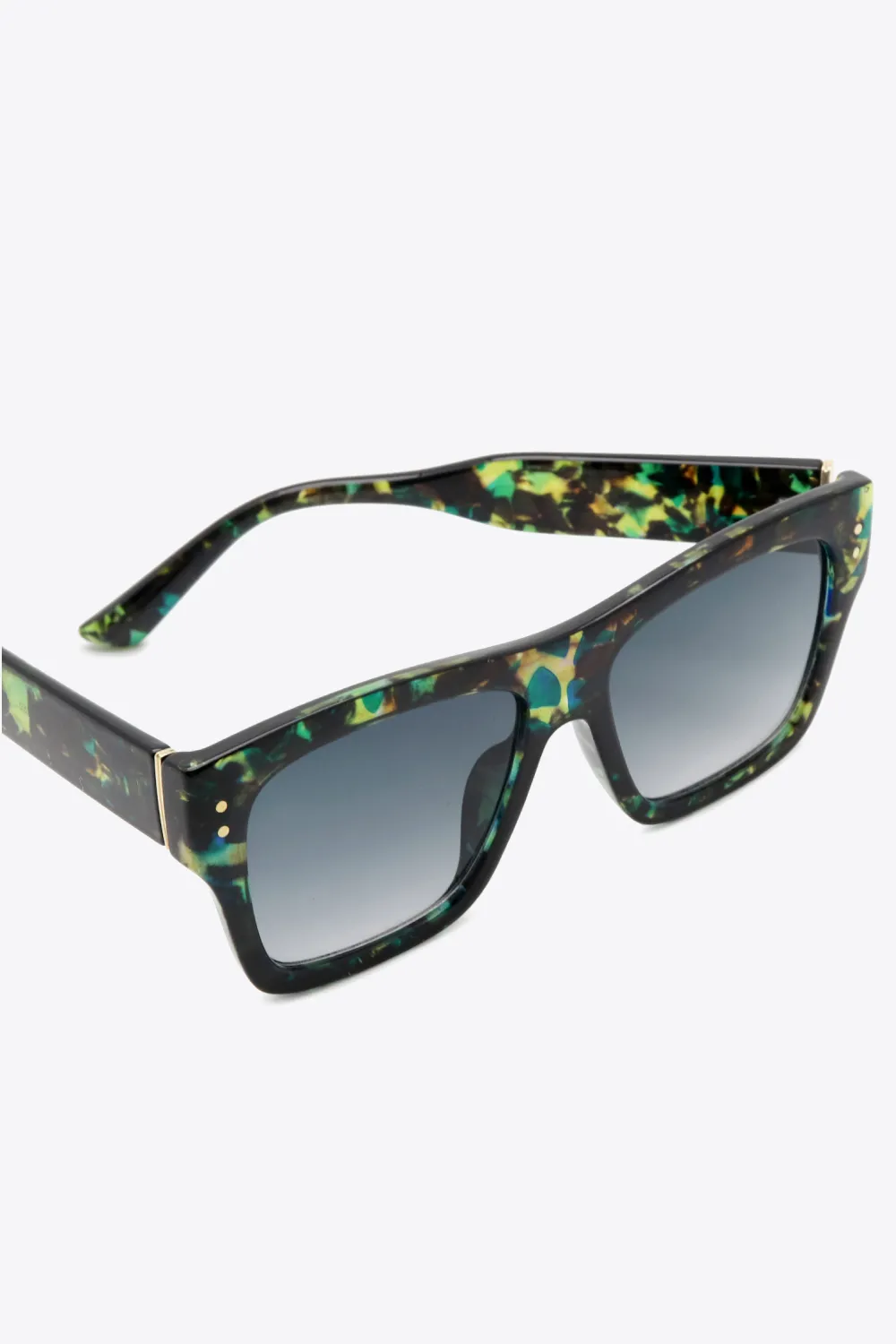 UV400 Patterned Polycarbonate Square Sunglasses, image 4